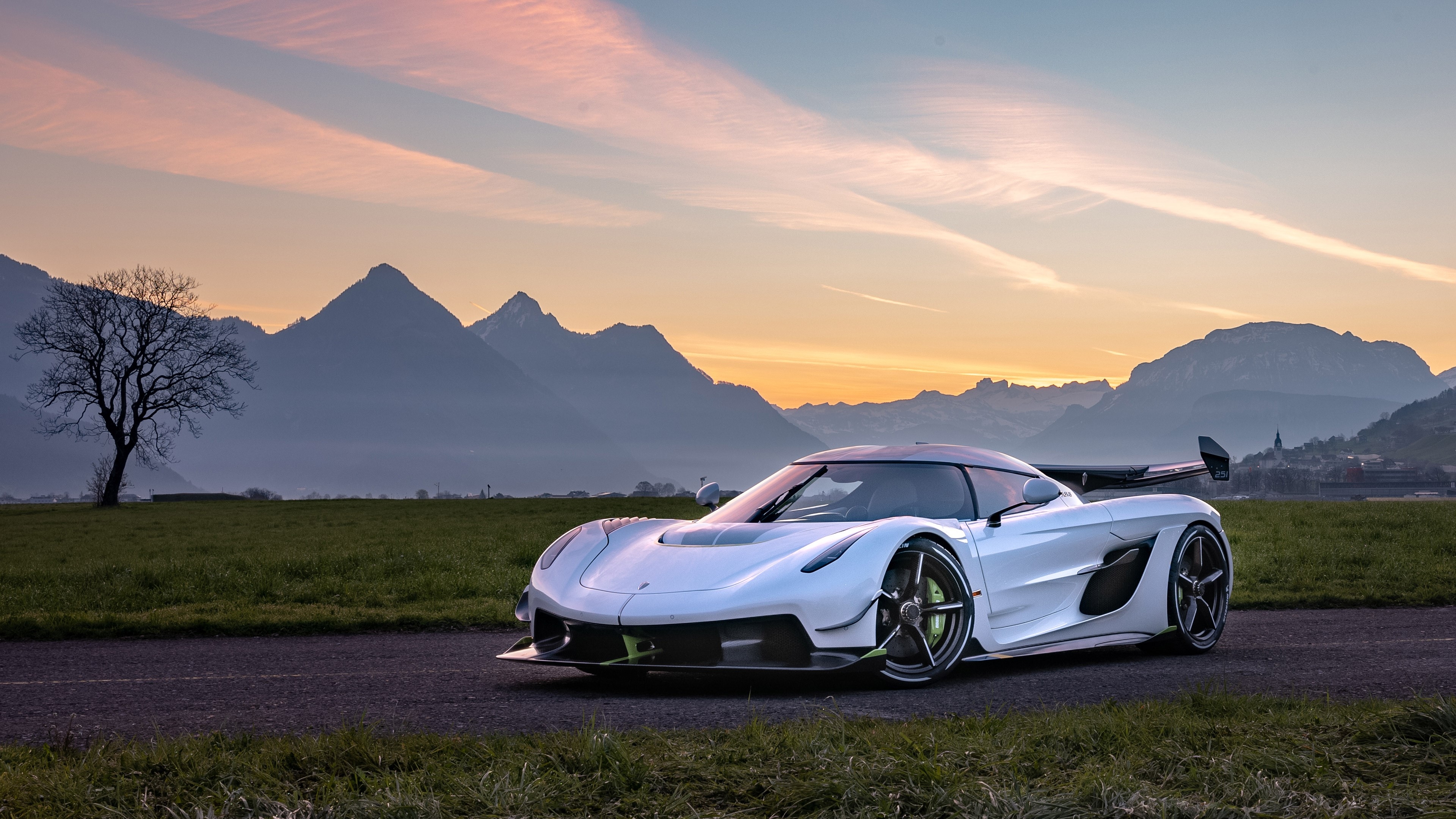 3840x2160 4K, car, supercars, Koenigsegg Jesko, vehicle, road Gallery HD Wallpaper, Desktop