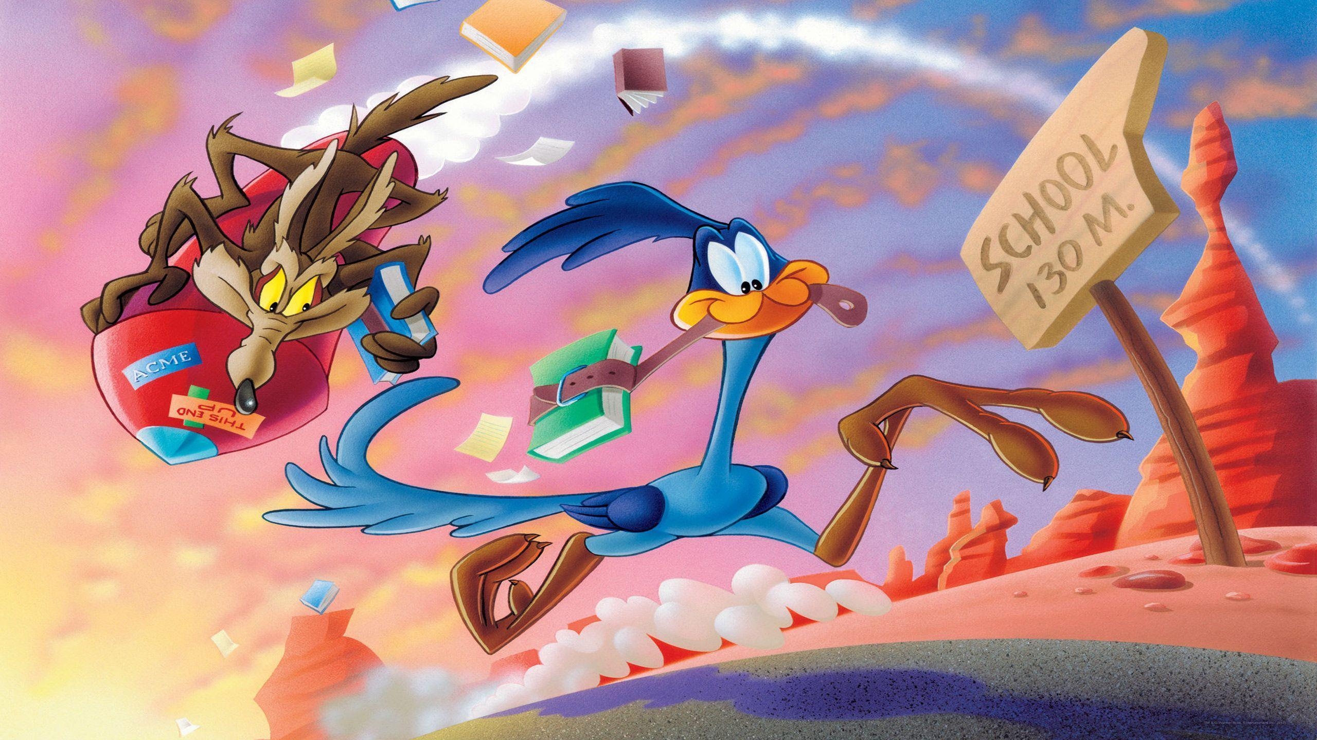 2560x1440 Looney Tunes Coyote And The Road Runner Wallpaper. Free Computer, Desktop