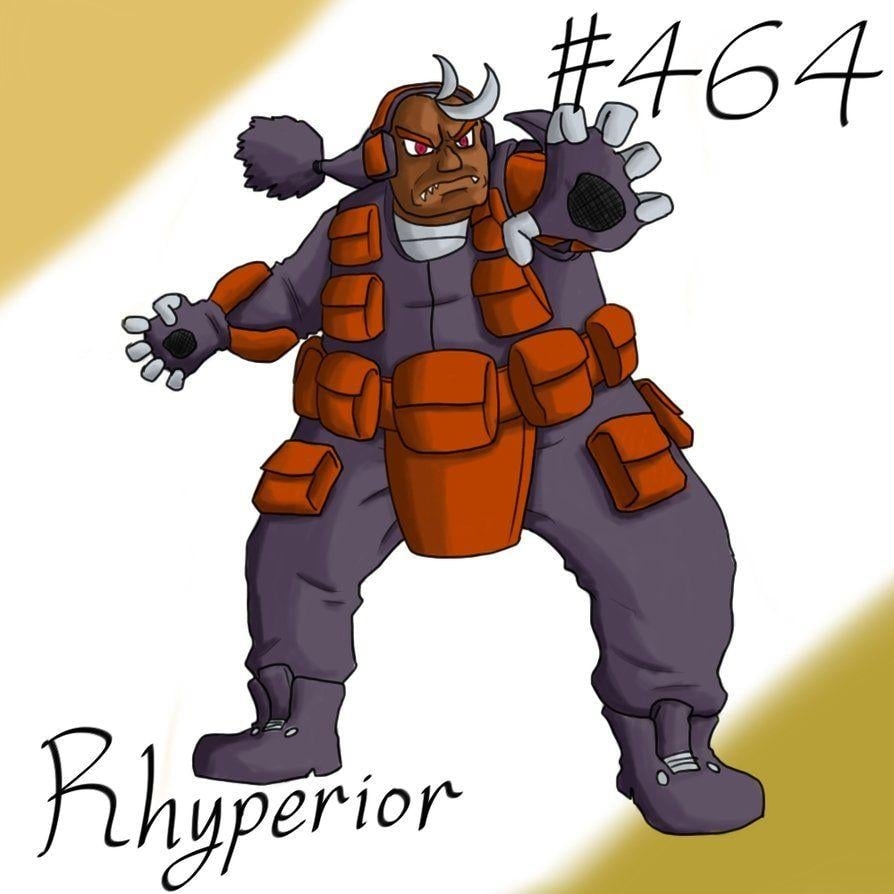 900x900 Pokemon Gijinka Project 464 Rhyperior, Phone