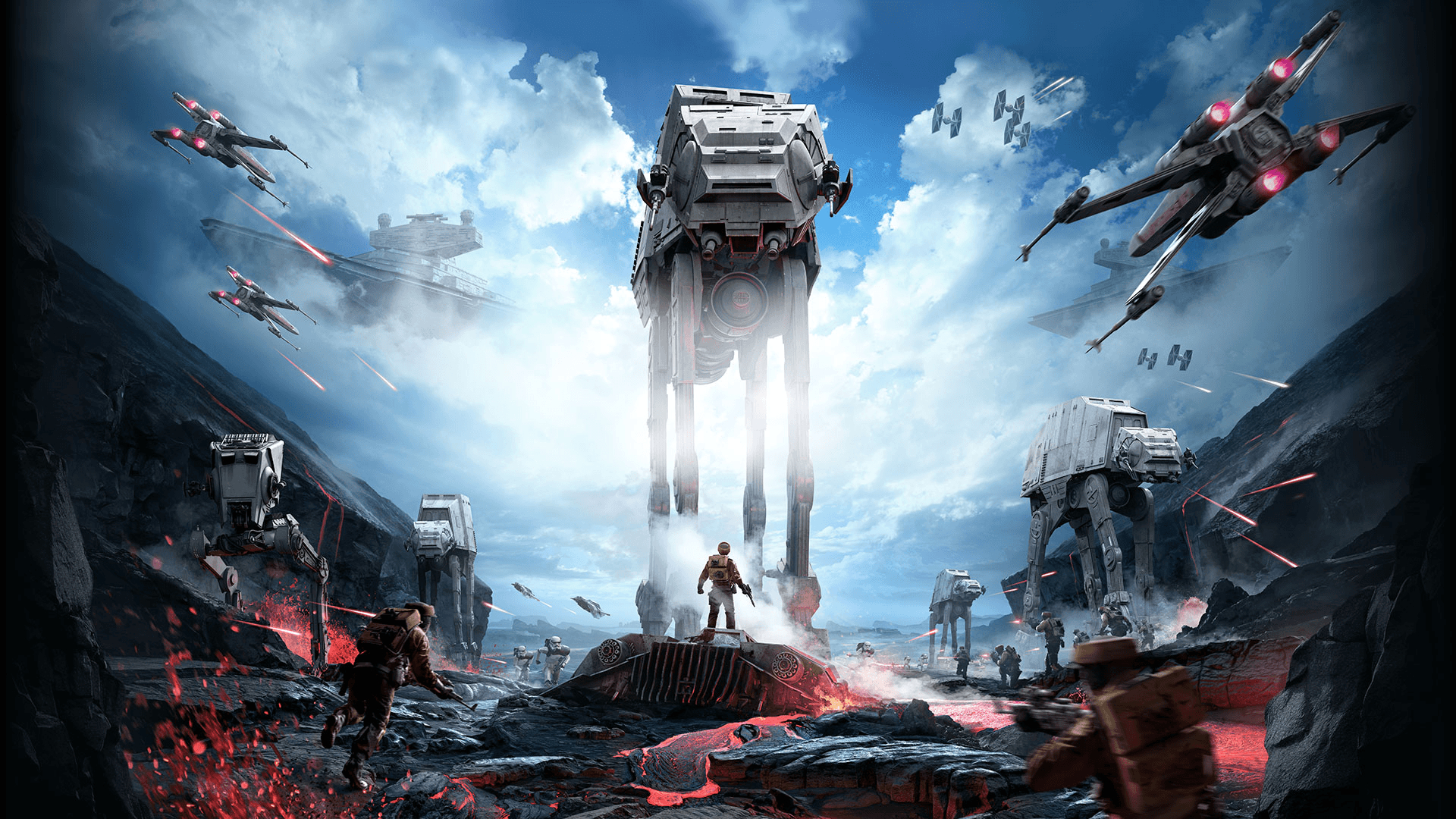 1920x1080 Star Wars, AT AT, Star Wars: Battlefront, Video Games Wallpaper, Desktop