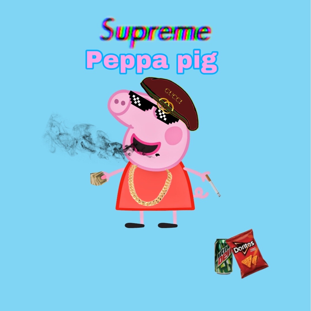 1080x1080 freetoedit supreme peppa pig 305019728081201, Phone