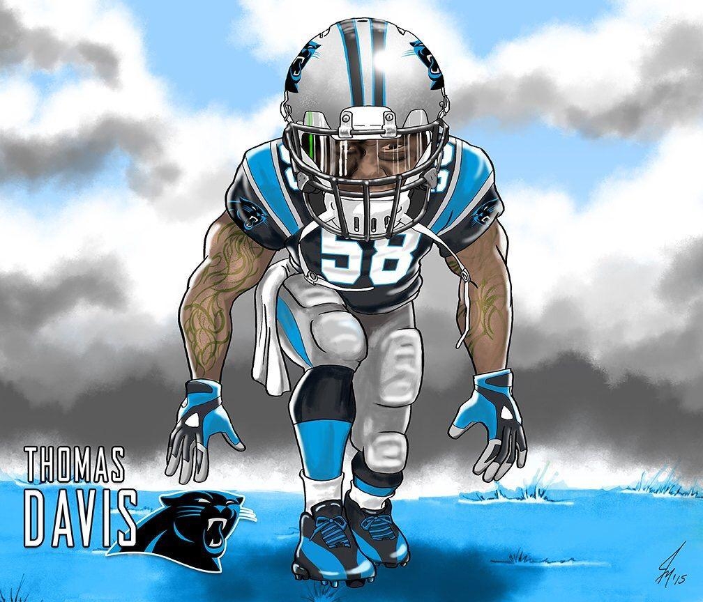 1010x870 Thomas Davis Panthers Cartoon Caricature, Desktop