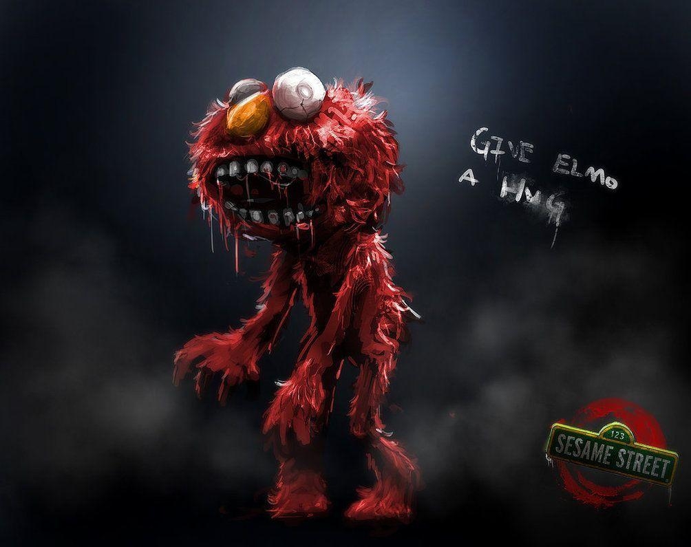 1010x800 Zombie Sesame Street: Elmo Zombie By Delun. Sesame Street Muppets, Desktop