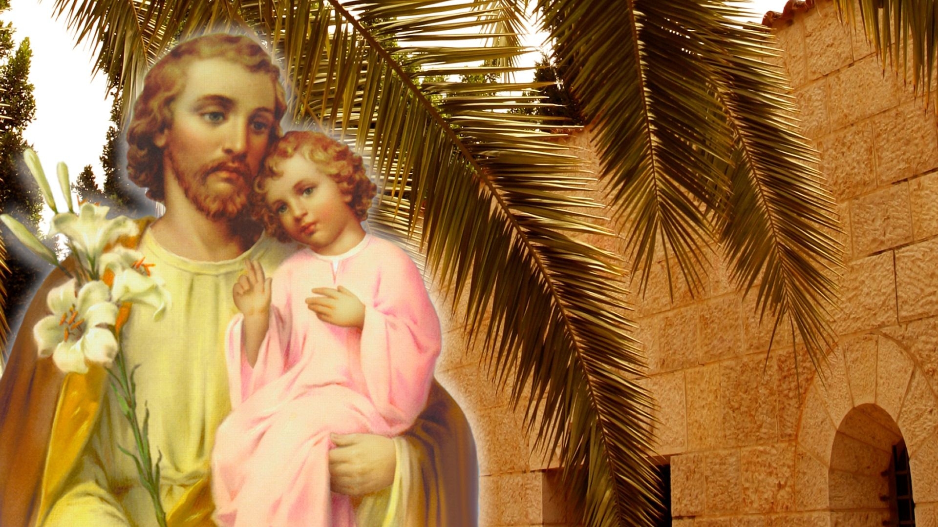 1920x1080 Picture Of St Joseph With Jesus Download, Desktop