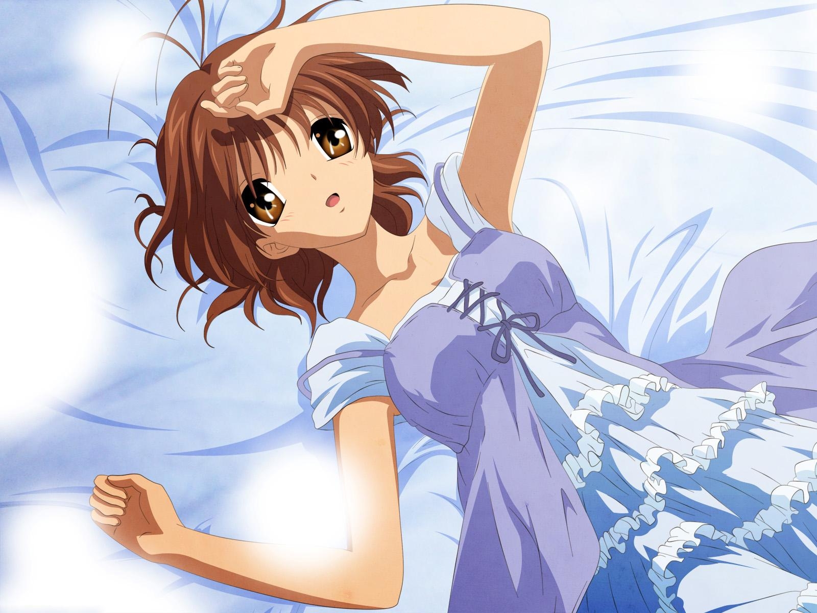 1600x1200 blue clannad dress furukawa nagisa. konachan.com.com, Desktop