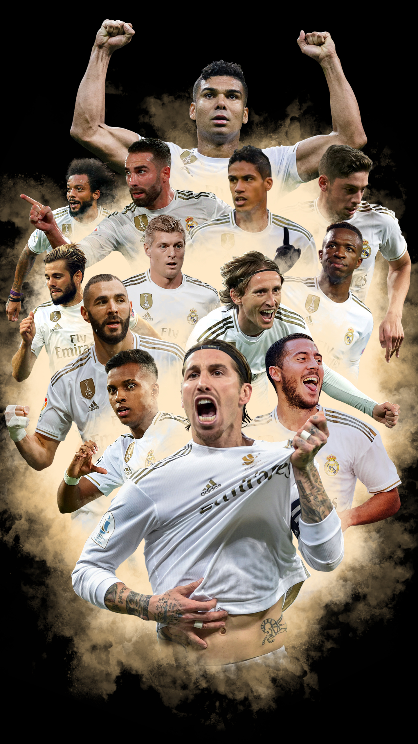 1440x2560 Real Madrid Players Wallpaper Free Real Madrid Players Background, Phone