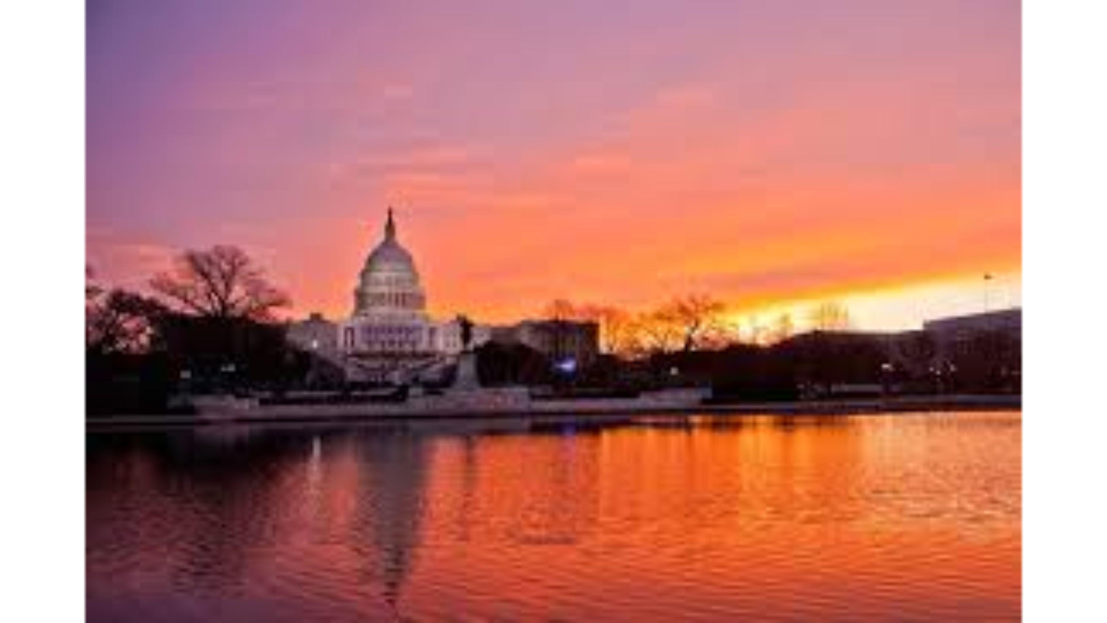 3840x2160 Beautiful Sunset 4K Washington DC Wallpaper. Free 4K Wallpaper, Desktop