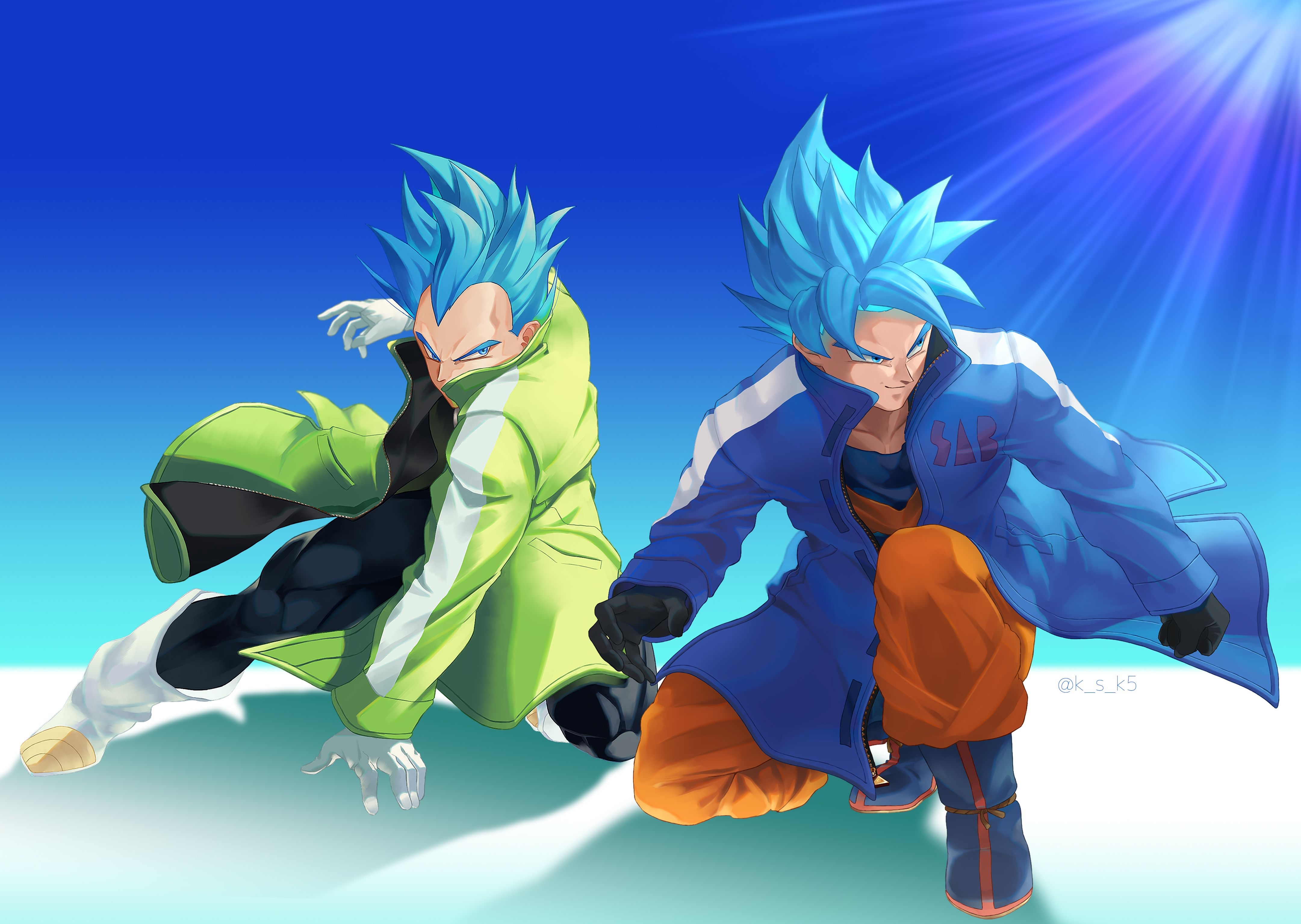 4330x3070 Goku Y Vegeta Ssj Blue Wallpaper HD, Desktop