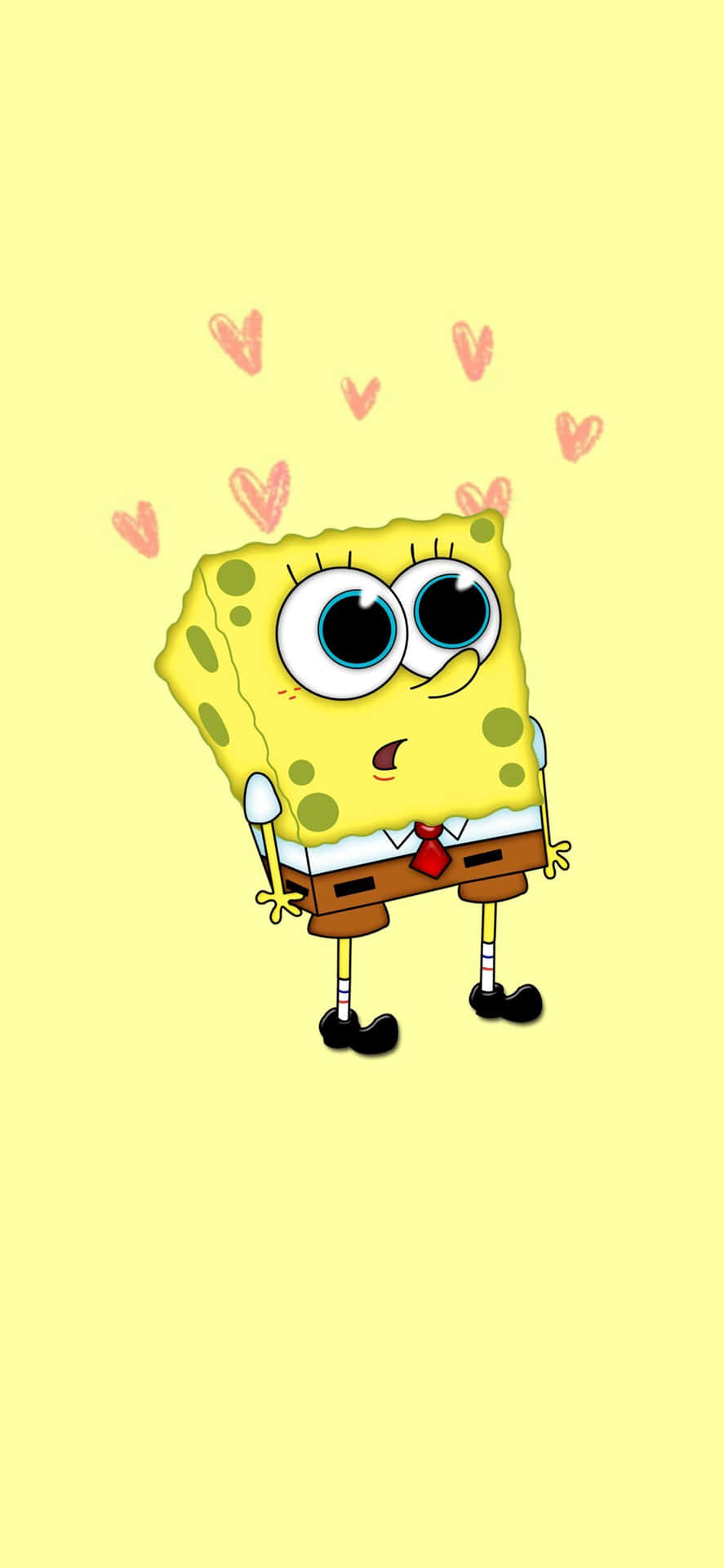 890x1920 Download Aesthetic SpongeBob With Mini, Phone