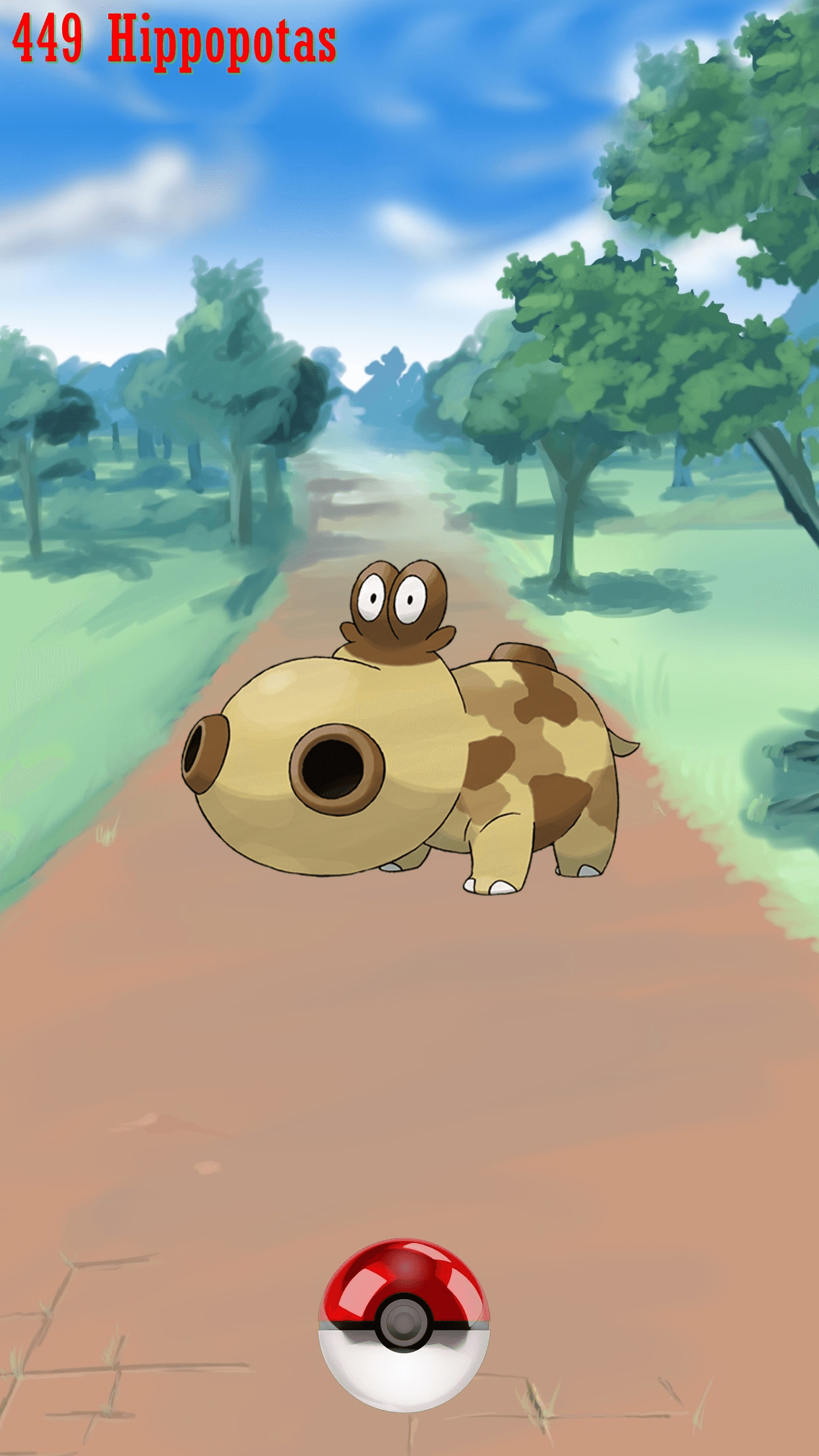 1250x2210 Street Pokeball Hippopotas, Phone