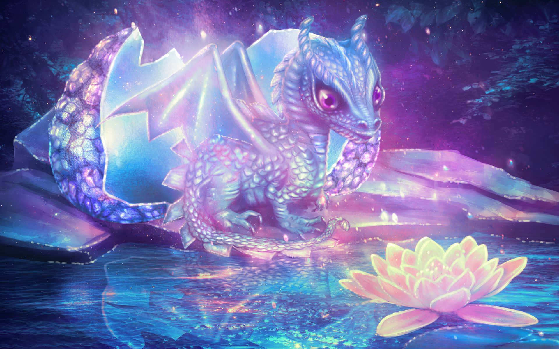 1920x1200 Download Dragon Kawaii Cute Wallpaper, Desktop