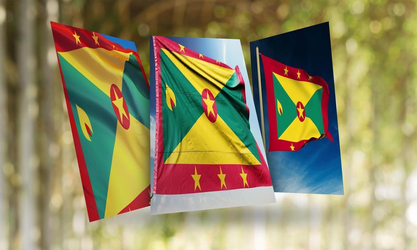 1340x800 Grenada Flag Wallpaper for Android, Desktop