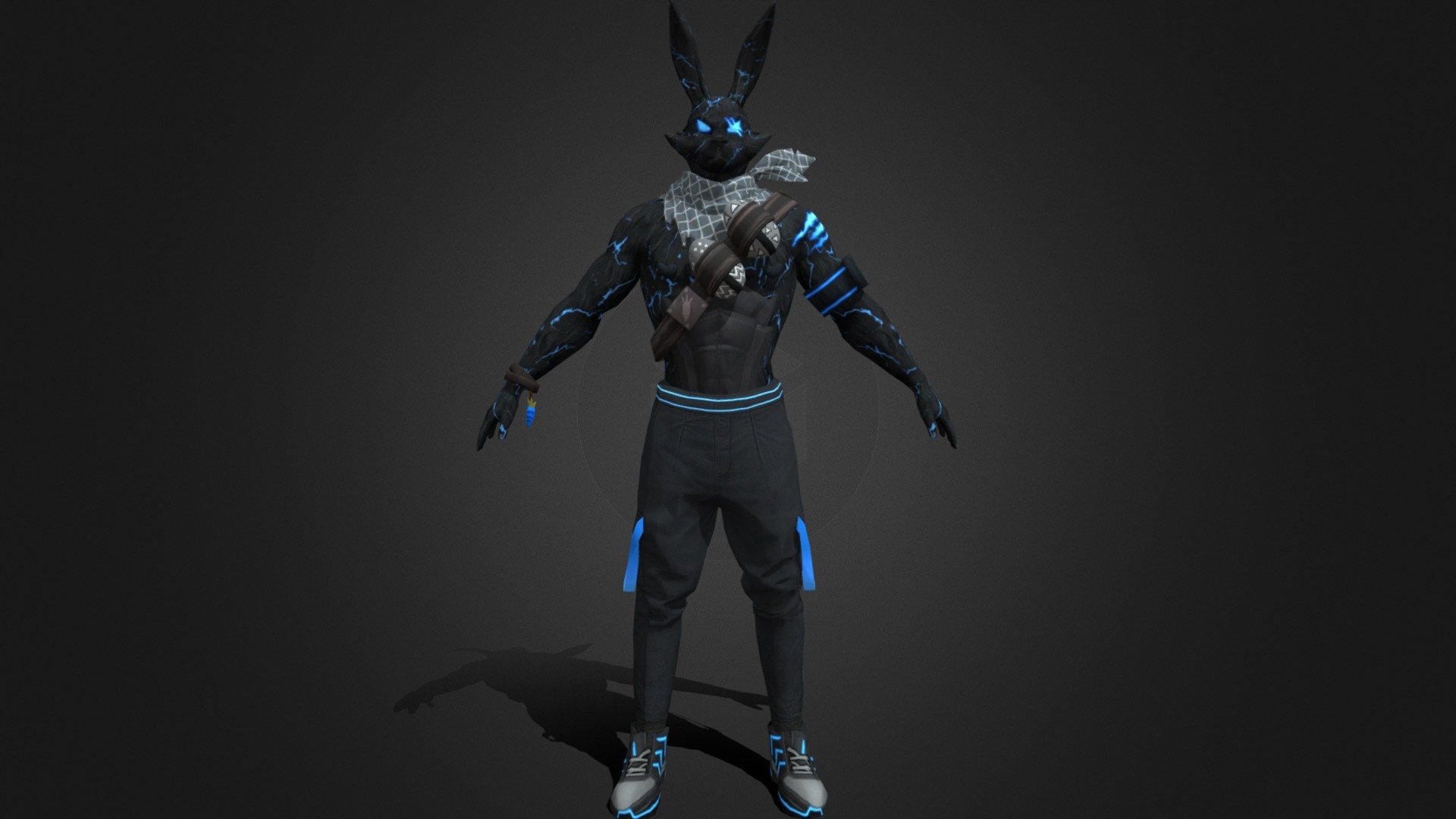 1920x1080 FREE FIRE NEW BUNNY BUNDLE 3D MODEL, Desktop