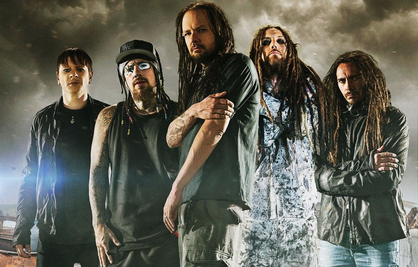 1340x850 Wallpaper music, music, Grain, Korn, nu metal, nu metal, Jonathan Davis, Ray Luzie, Done, Monkey, Head image, Desktop