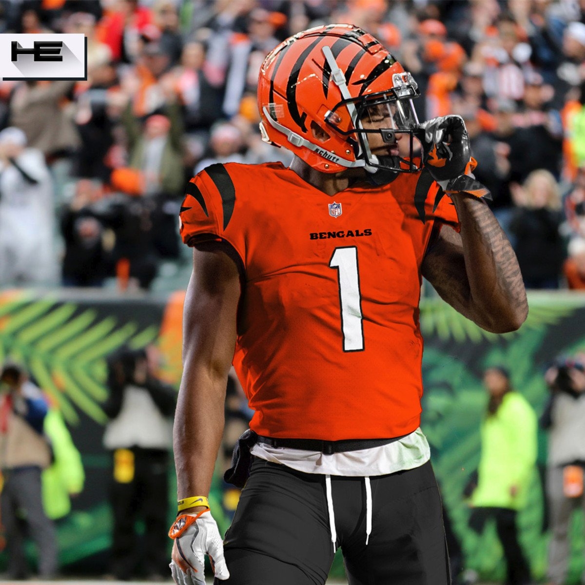 1200x1200 Ja'Marr Chase Looks Awesome in the Cincinnati Bengals' New Stripes Illustrated Cincinnati Bengals News, Analysis and More, Phone