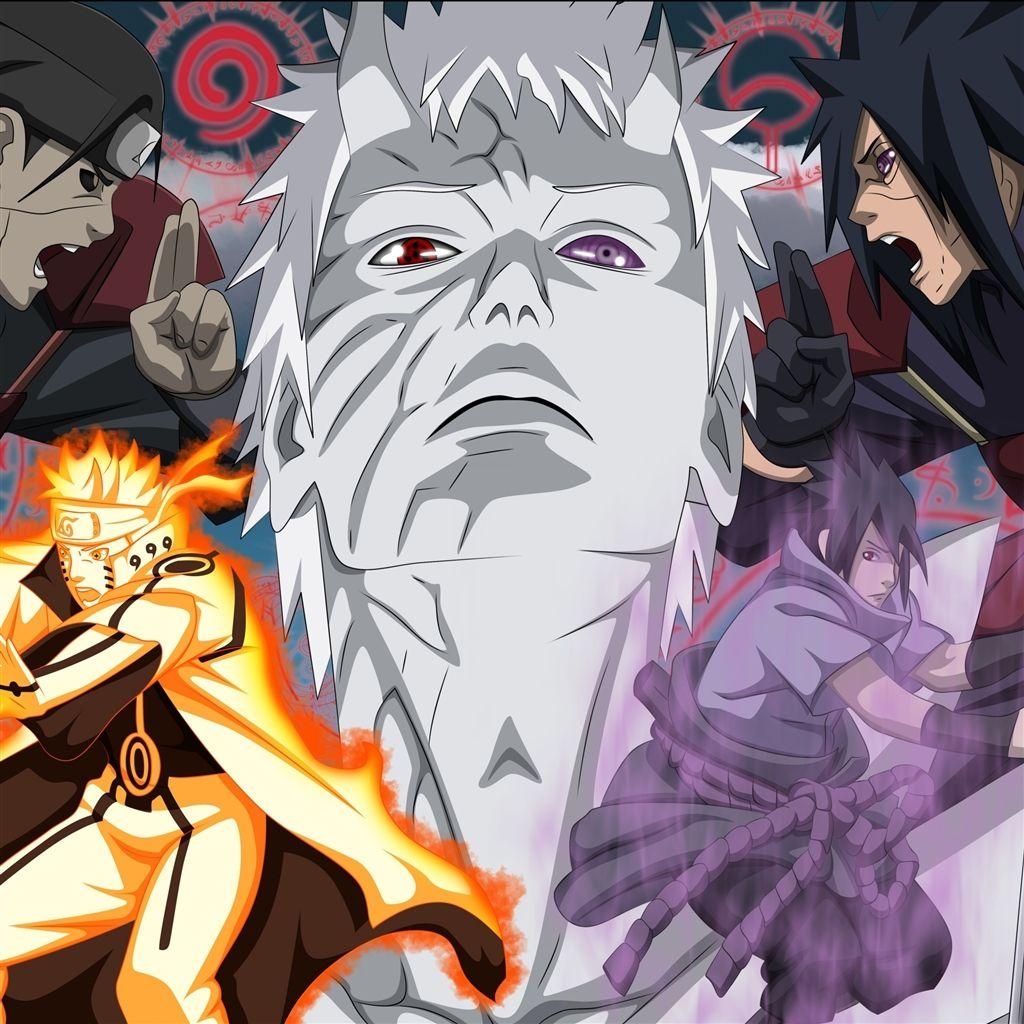 1030x1030 Madara Uchiha Naruto Anime Obito Tobi Akatsuki iPad Air Wallpaper, Phone