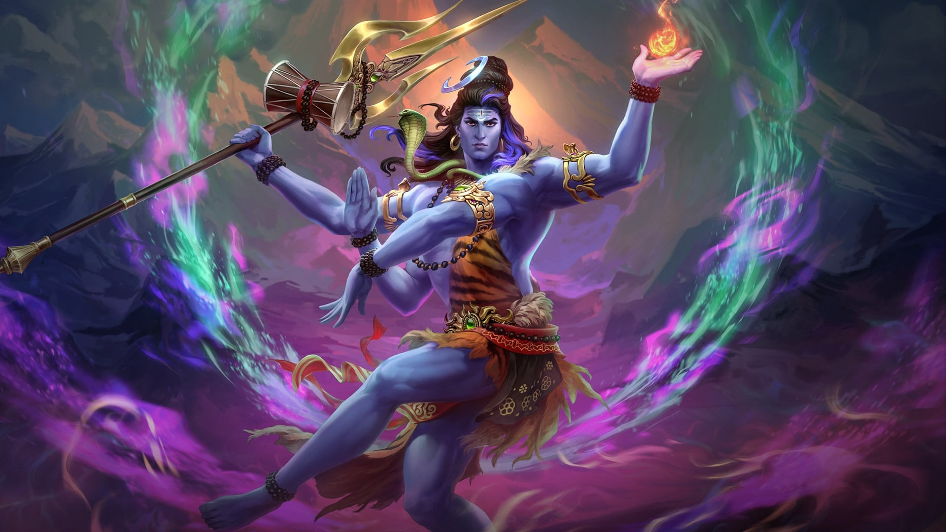 1920x1080 Shiva: Smite Windows 11 Theme, Desktop