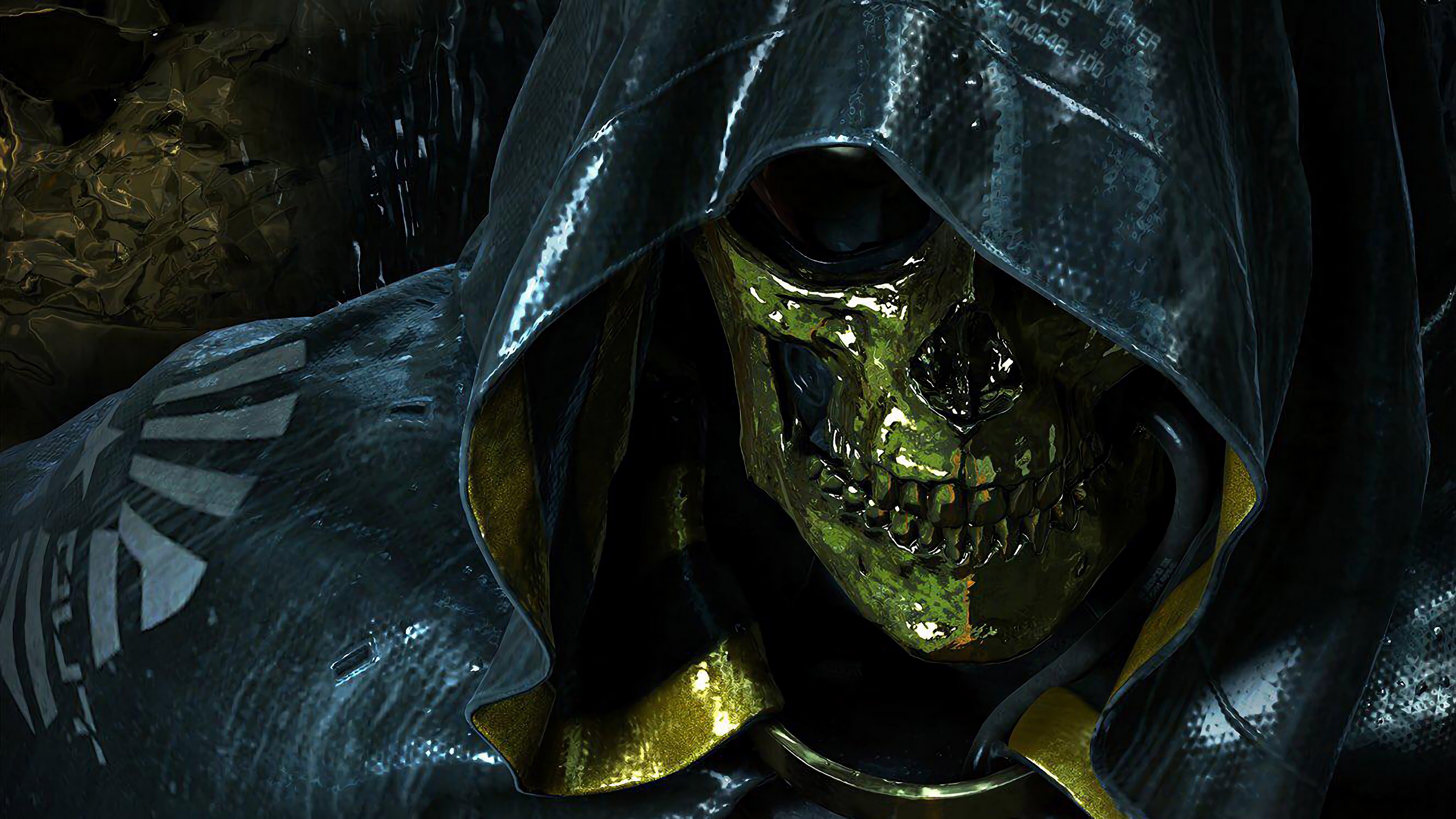 4100x2310 Death Stranding Gold Skull Mask Higgs, Desktop