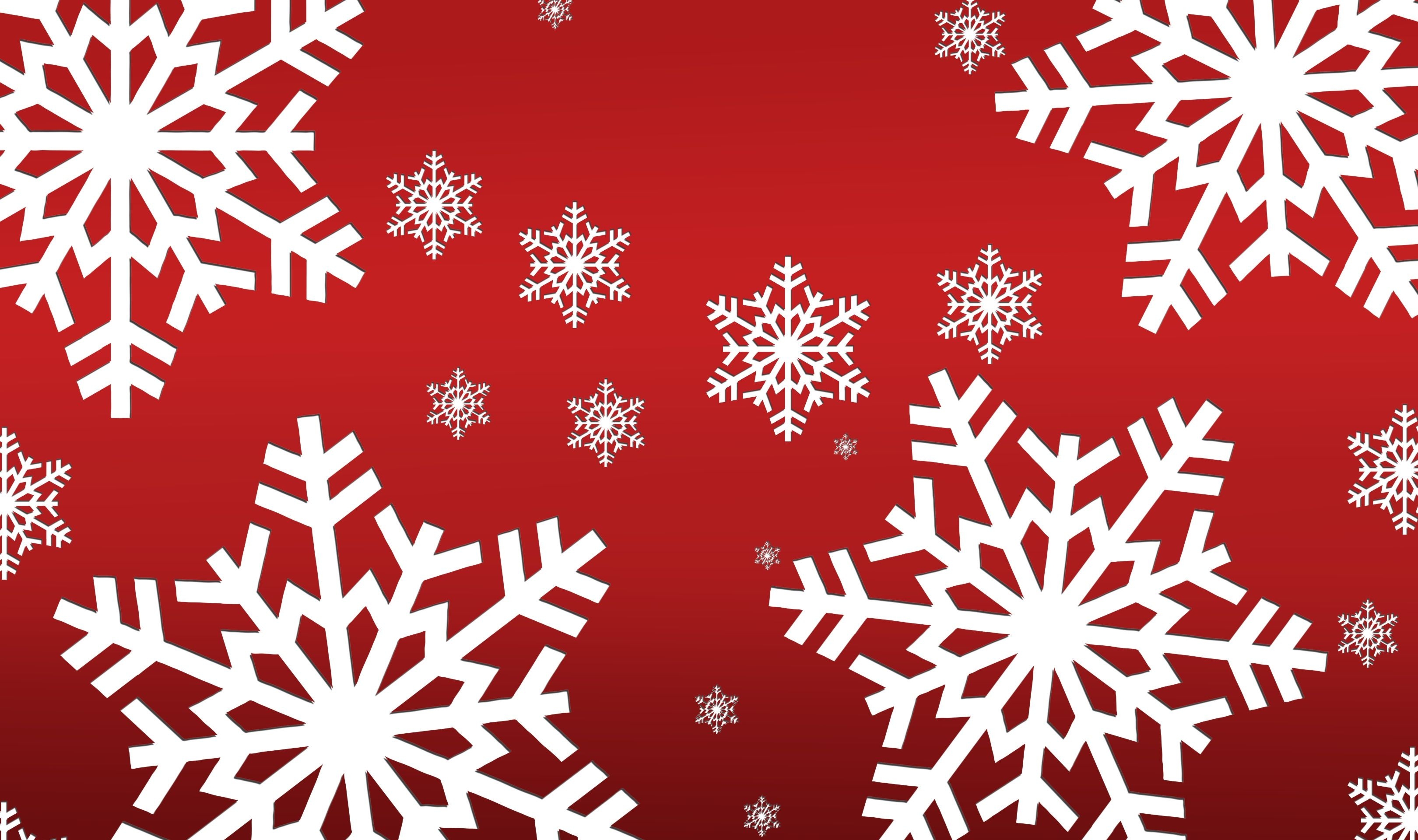 3240x1920 Red Snowflake Wallpaper, Desktop