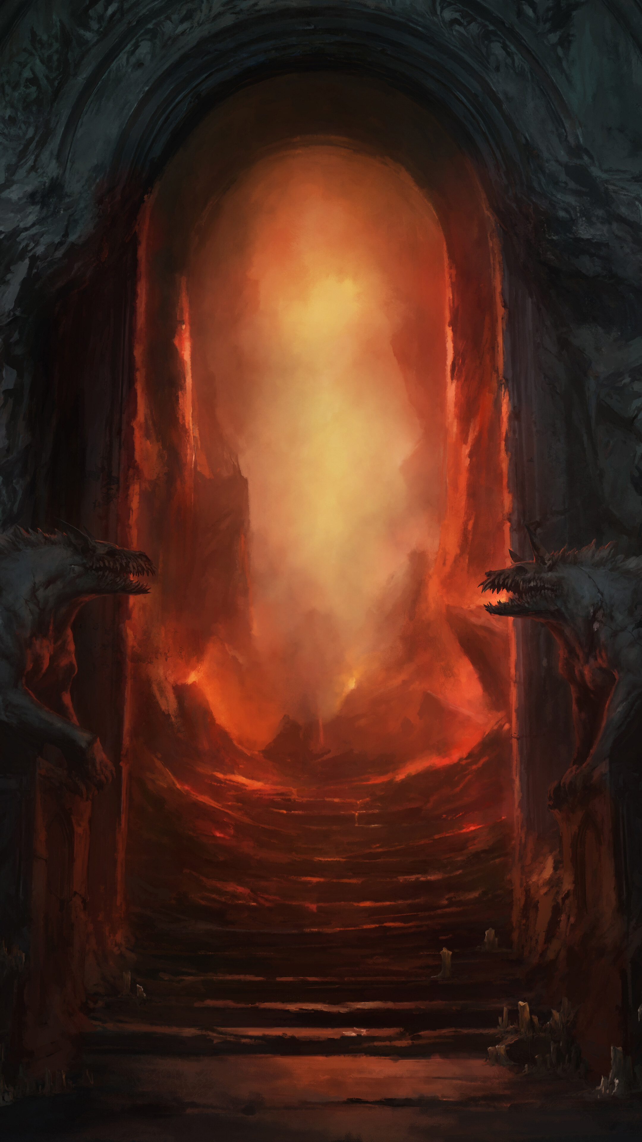 2160x3840 Diablo Hell Gate, Art phone HD Wallpaper, Image, Background, Photo and Picture. Mocah HD Wallpaper, Phone