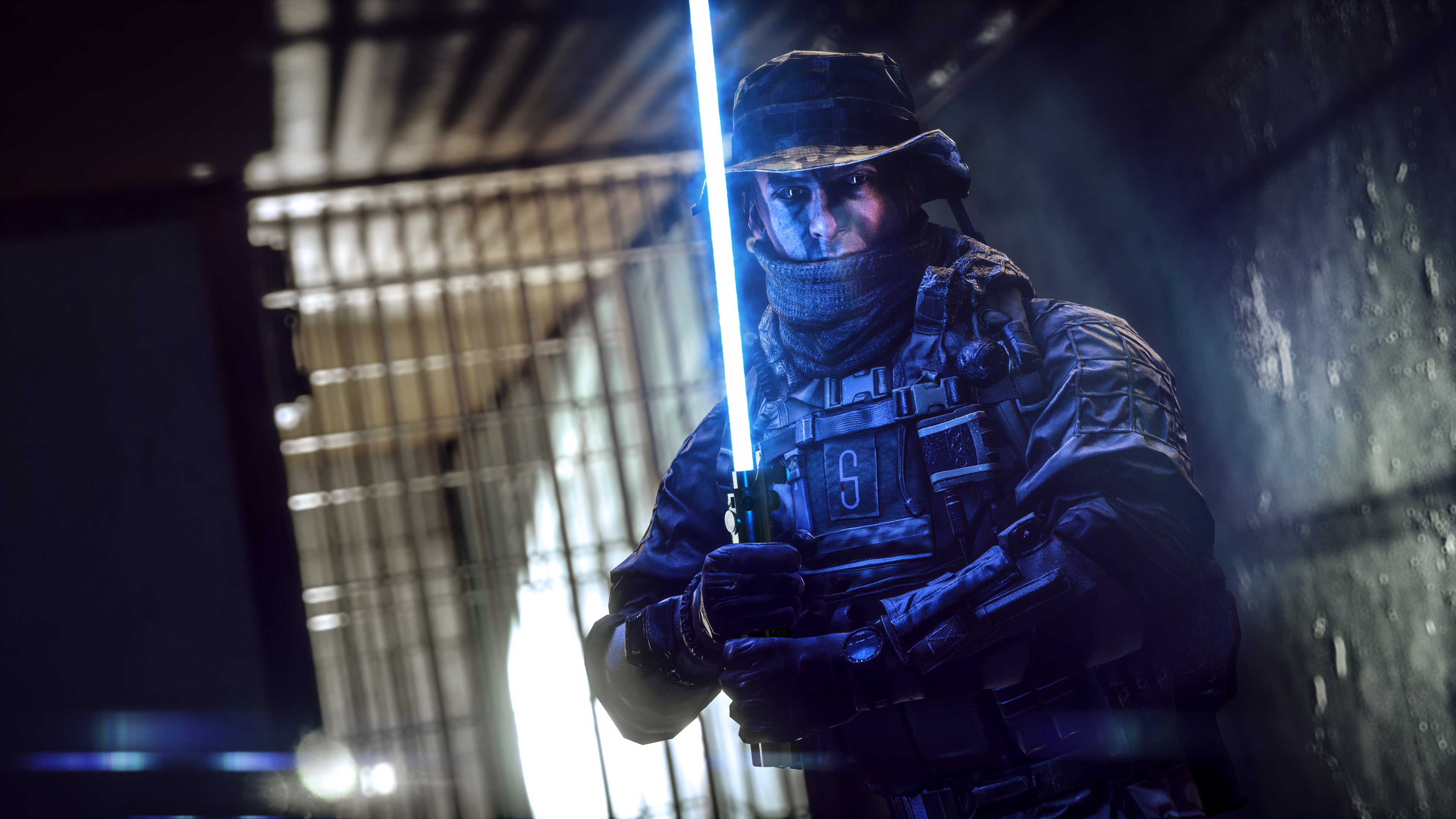 3840x2160 Soldier, Star Wars, Lightsaber, StarField Battlewars, 4K Gallery HD Wallpaper, Desktop