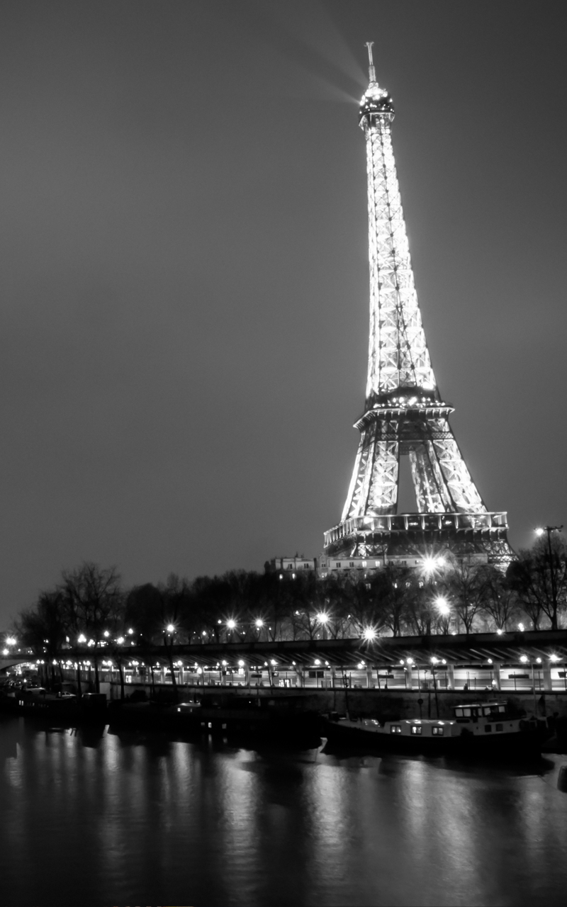 800x1280 Samsung Galaxy Tab 4 Wallpaper: Paris in black and white Android Wallpaper, Phone