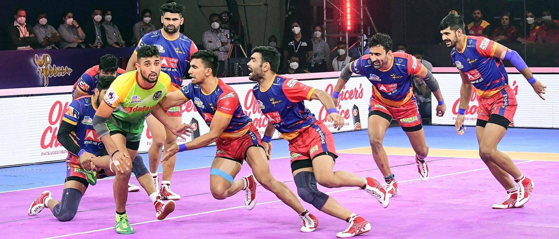 1920x830 Download Pkl Match Kabaddi Wallpaper, Dual Screen