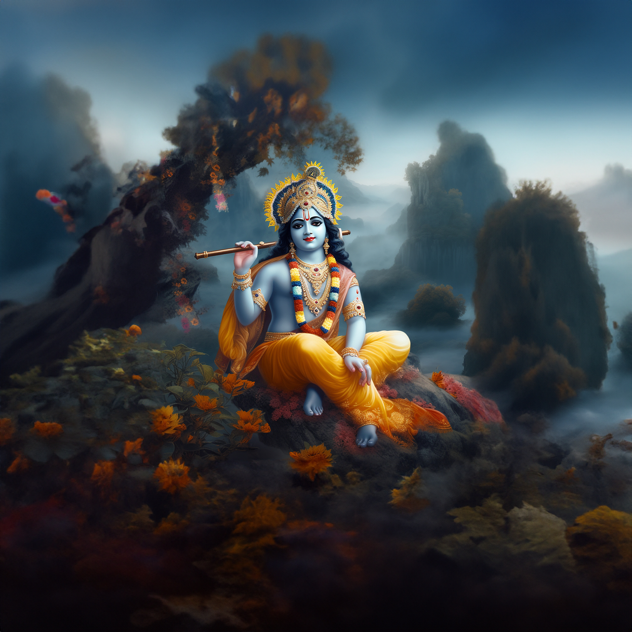 1280x1280 Download Krishna Radha Royalty Free Stock Illustration Image, Phone