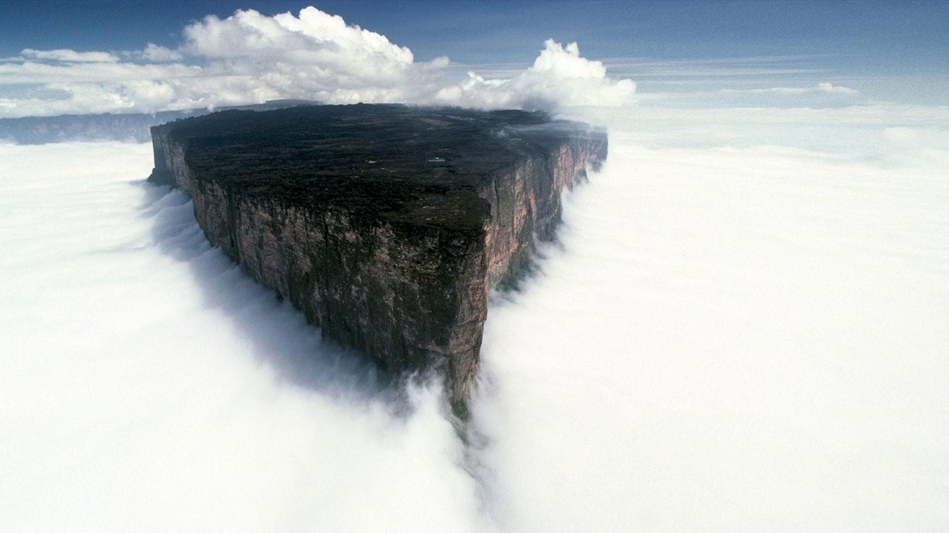 1920x1080 landscape, Mount Roraima, Mist, Venezuela Wallpaper HD / Desktop, Desktop