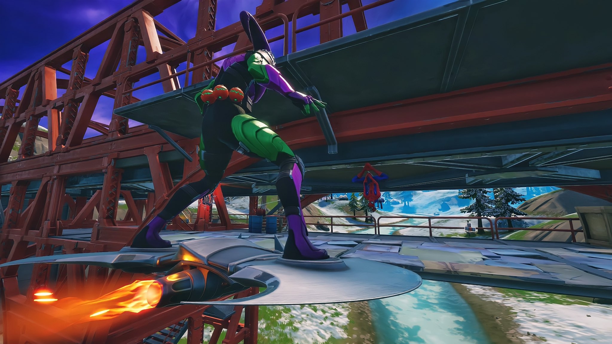 2050x1160 Green Goblin Fortnite wallpaper, Desktop