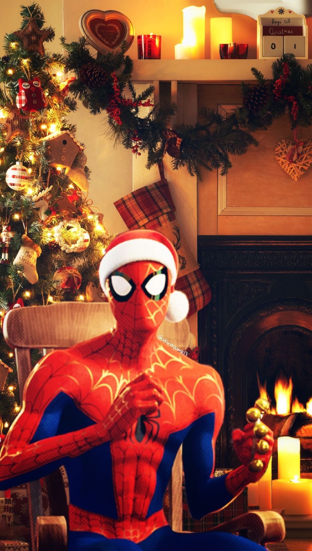 1030x1810 Marvel Christmas iPhone Wallpaper, Phone