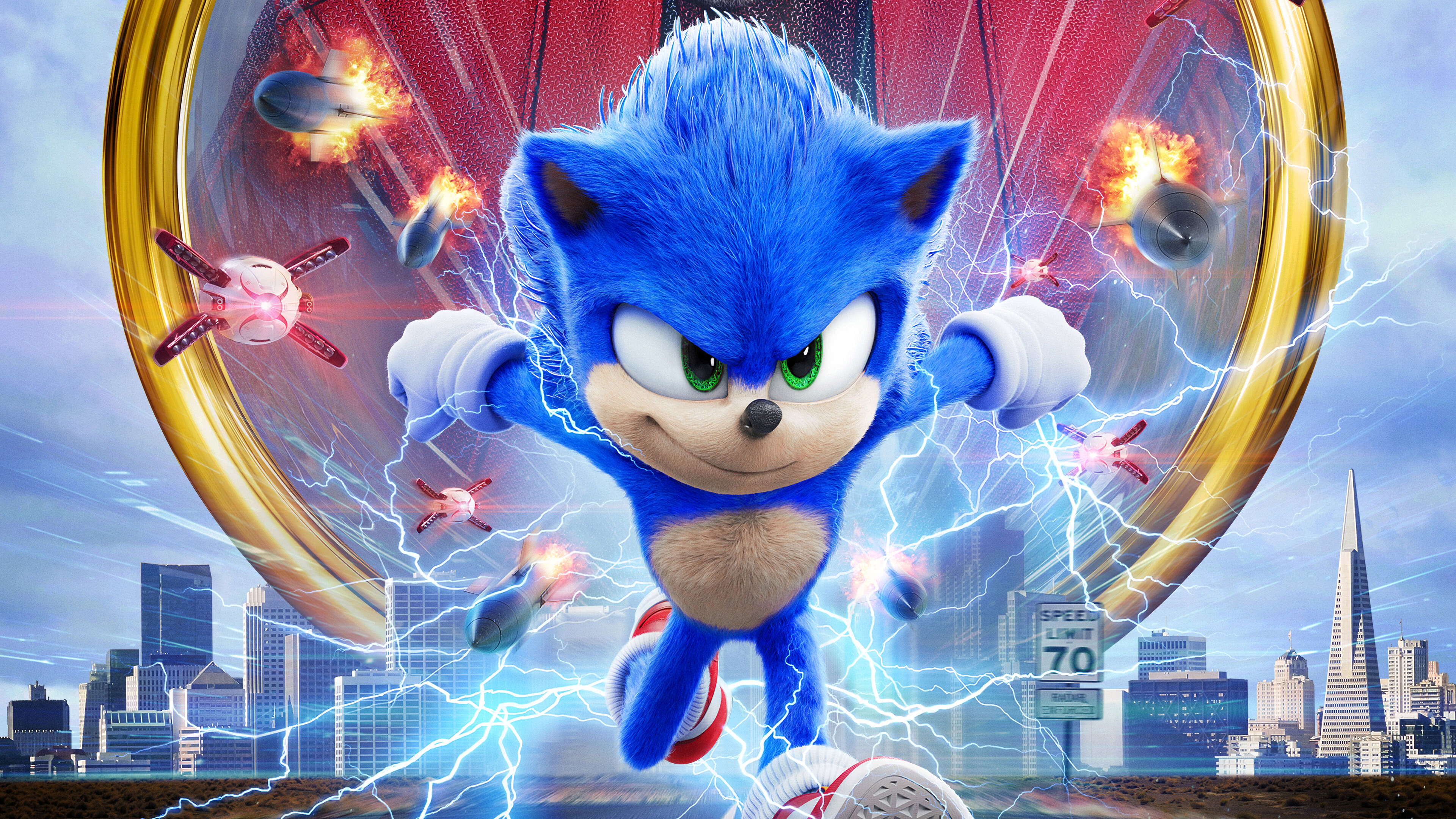 3840x2160 Sonic The Hedgehog Movie Poster UHD 4K Wallpaper, Desktop