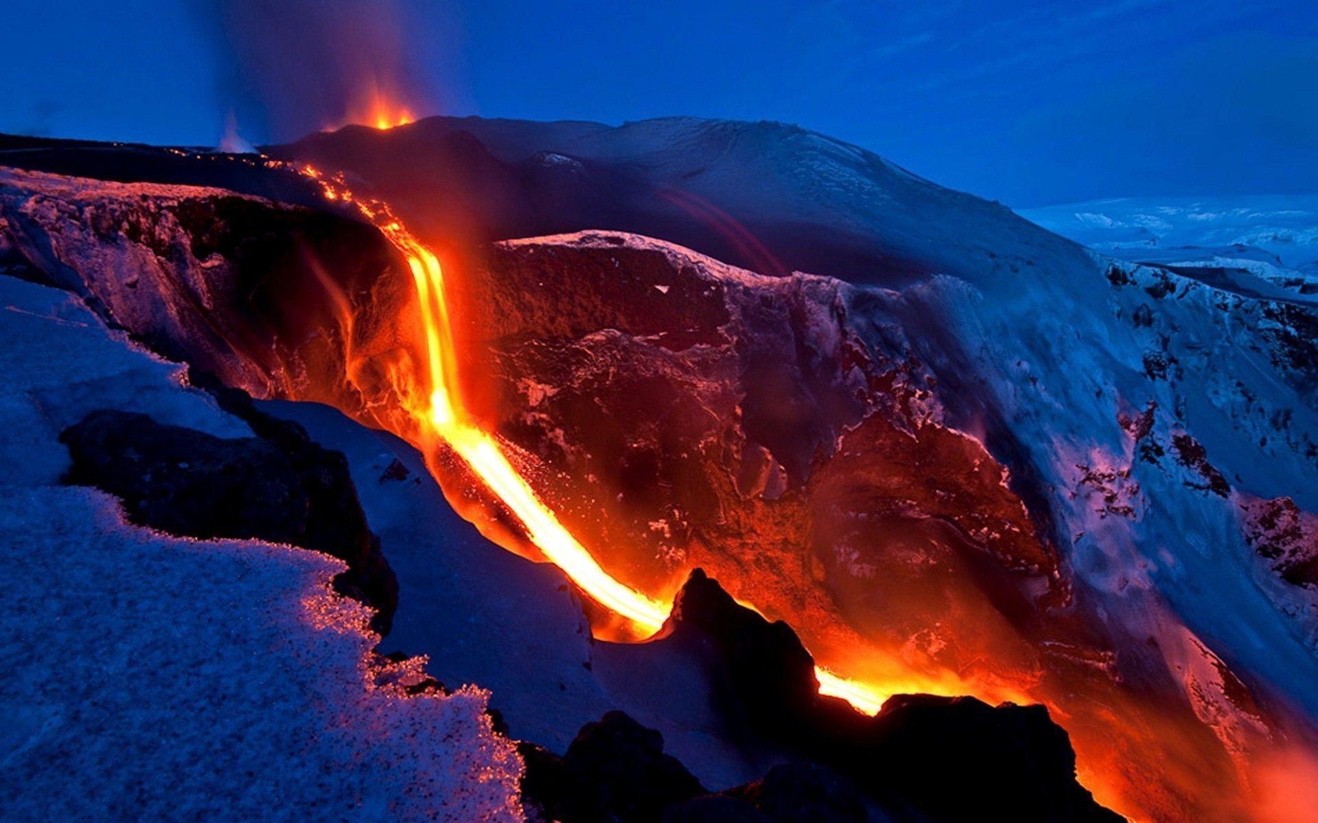 1920x1200 Mauna Loa Active Volcano in Hawaii State of US. Moulten, Desktop