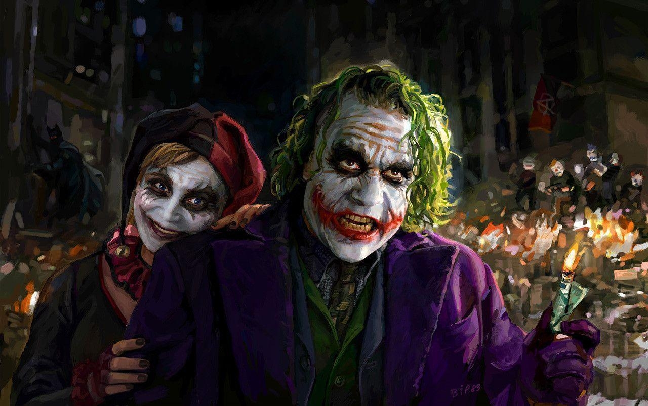 1280x810 The Joker Wallpaper: Joker and Harley Quinn, Desktop