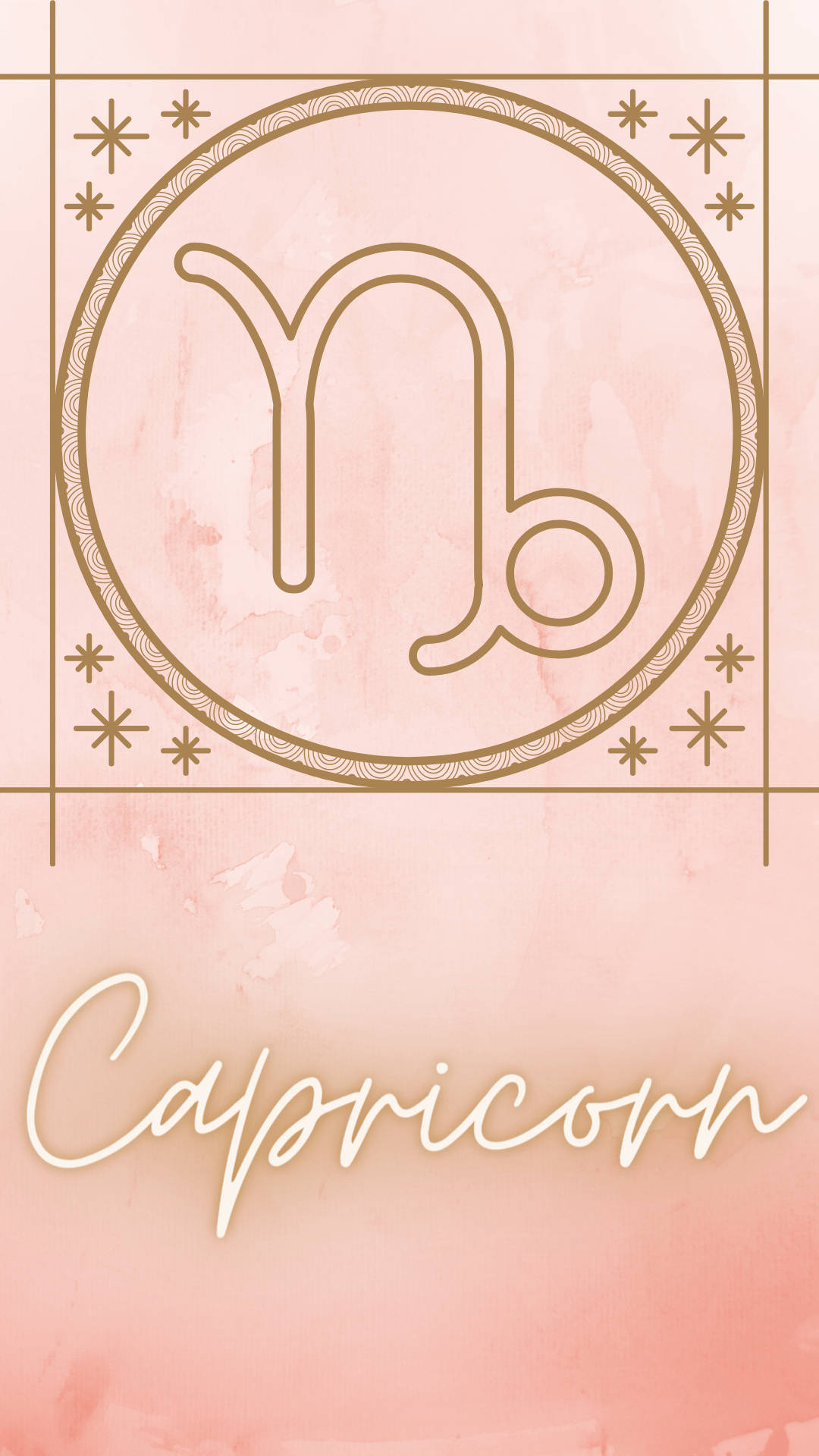 1080x1920 Download Elegant Pink Capricorn Wallpaper, Phone