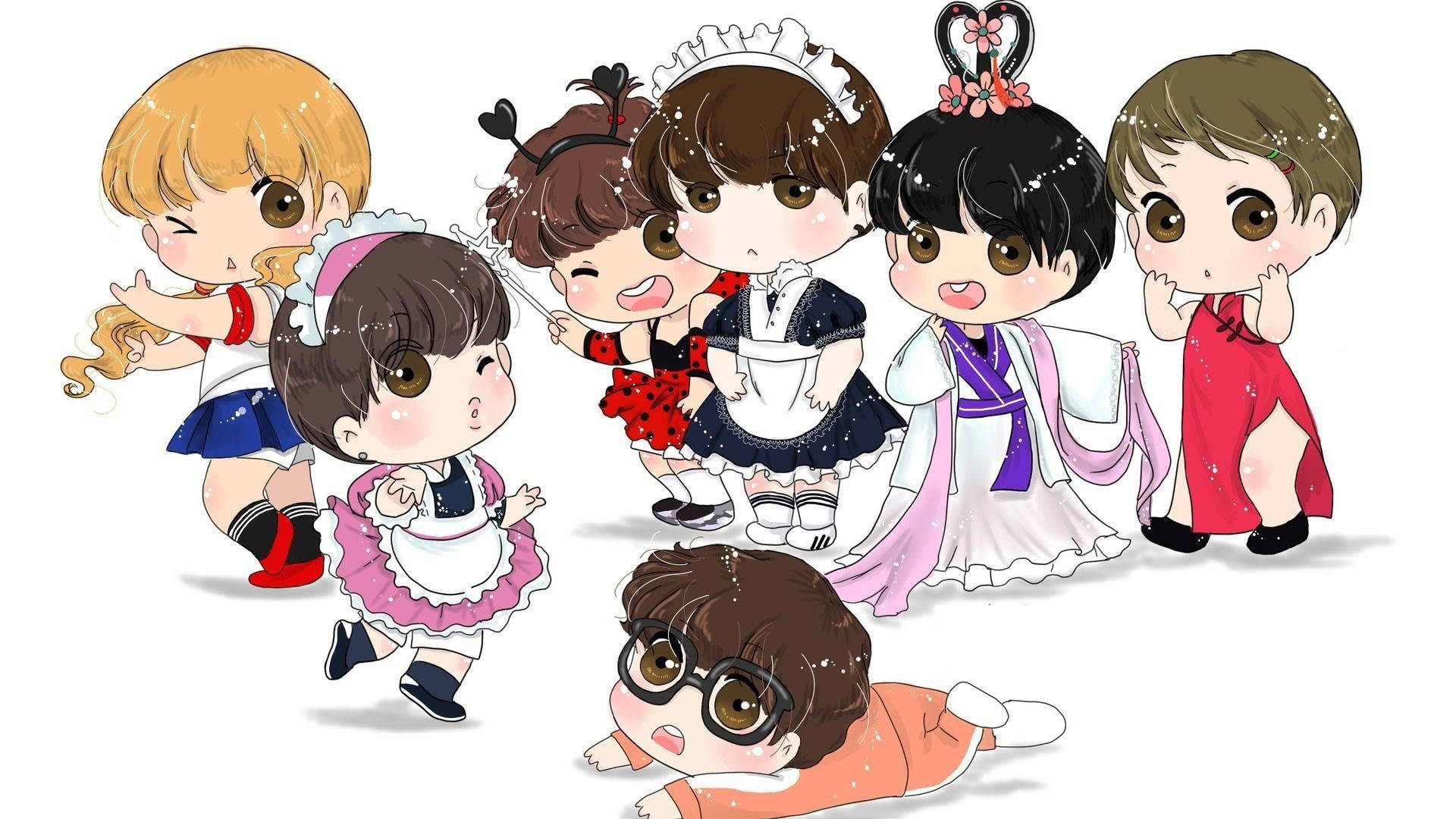 1920x1080 Bts Chibi Wallpaper, Desktop