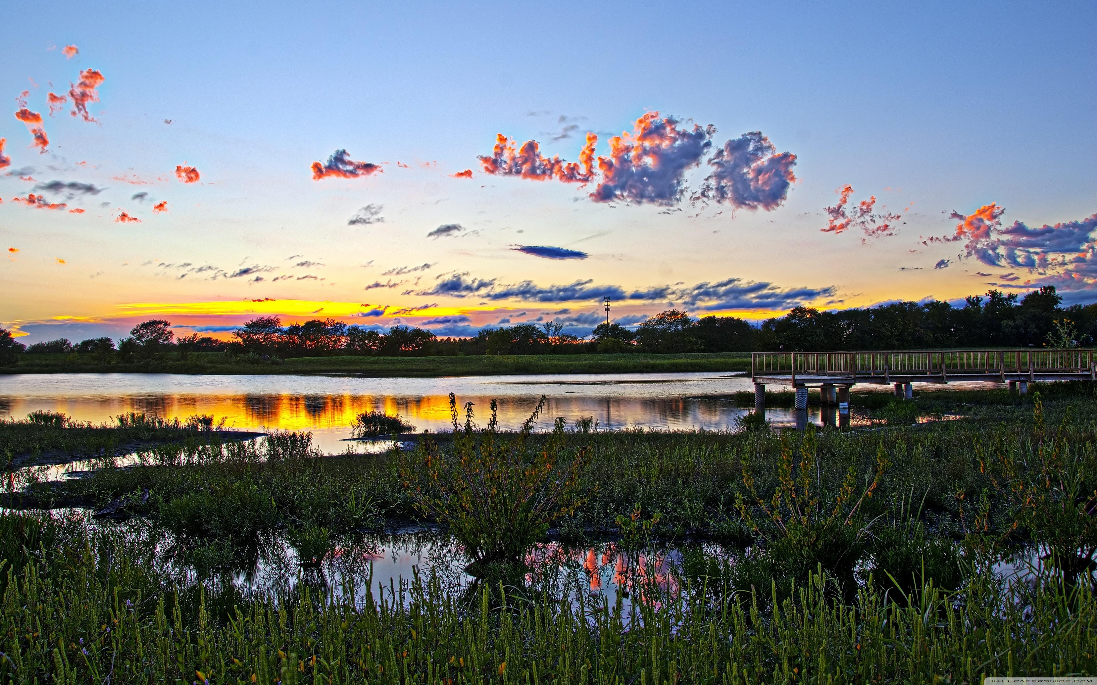 3840x2400 Wetlands, Lawrence, Kansas ❤ 4K HD Desktop Wallpaper for 4K Ultra, Desktop