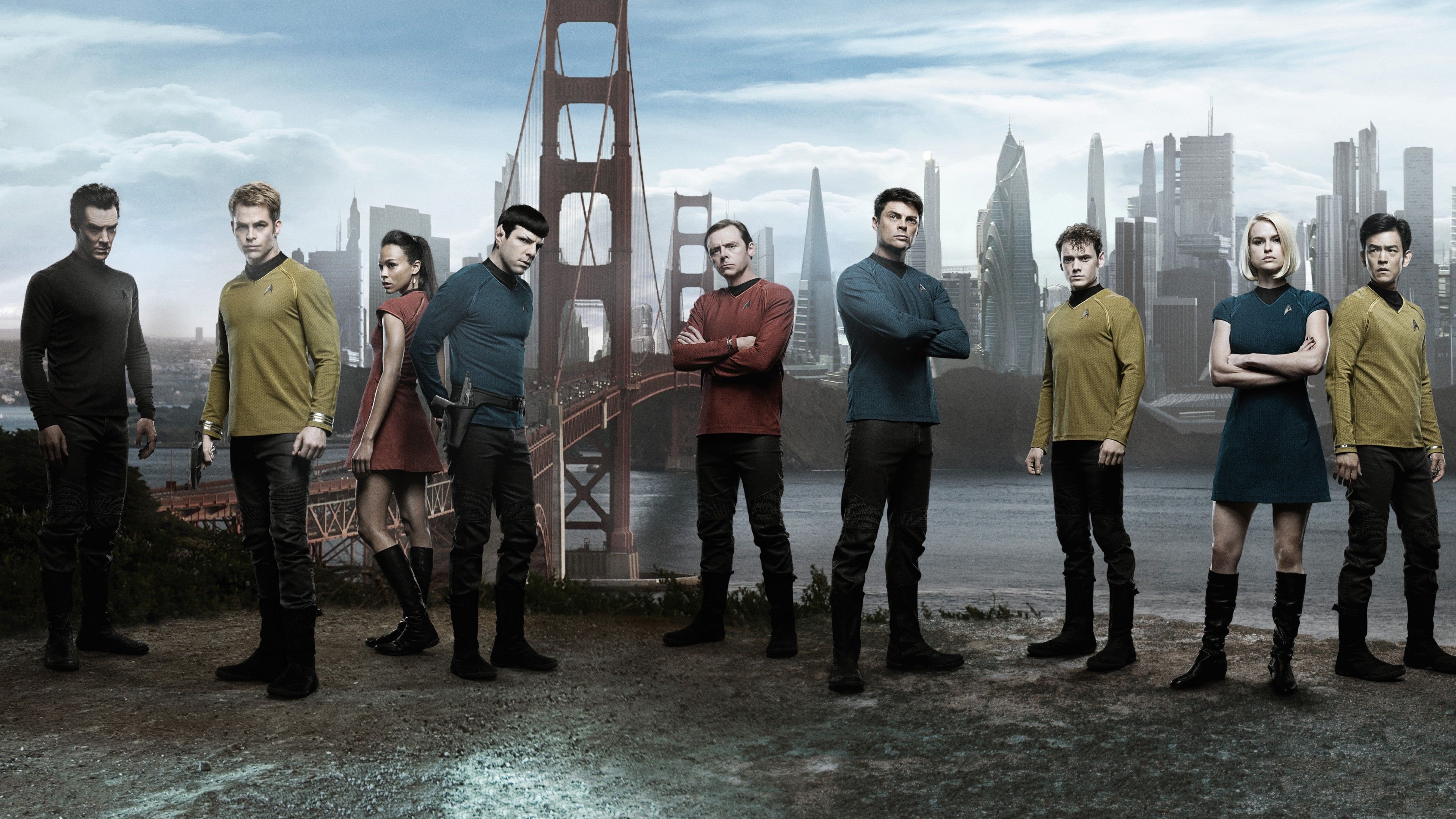 3840x2160 Wallpaper Star Trek Into Darkness, Chris Pine, Kirk, Zachary Quinto, Desktop