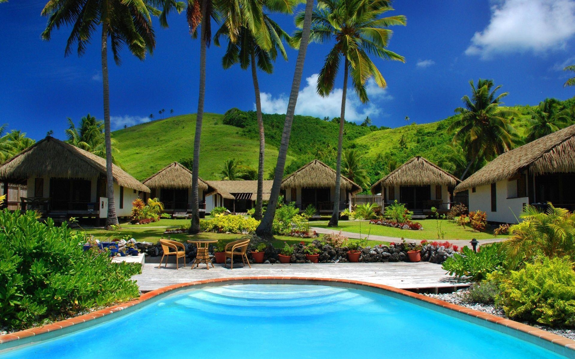 1920x1200 Fiji, Dream Island, Fiji Rest, Bungalows, Fiji Beach, Desktop