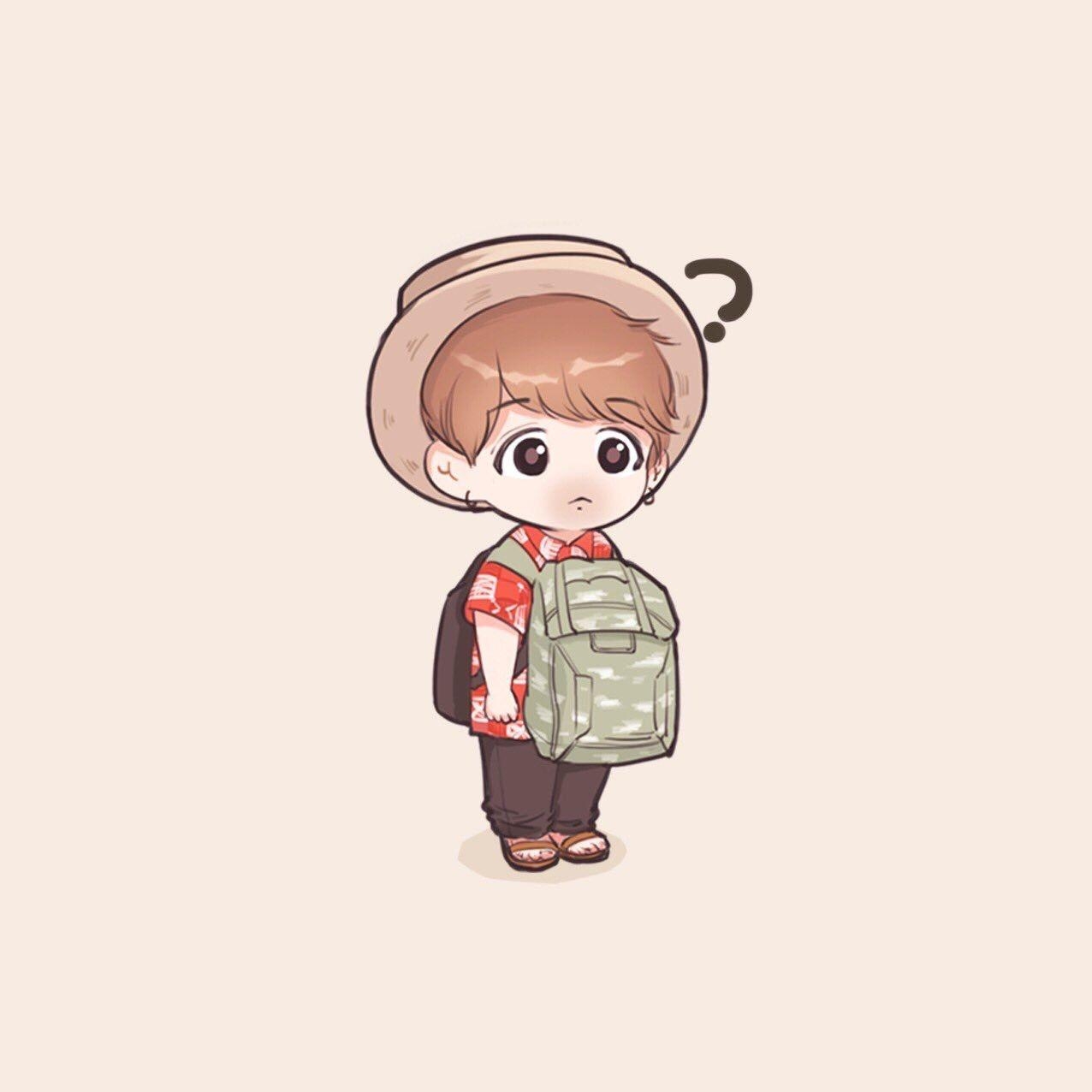 1280x1280 BTS FANART Jungkook KOOKIE. Jungkook fanart, Cute cartoon, Phone