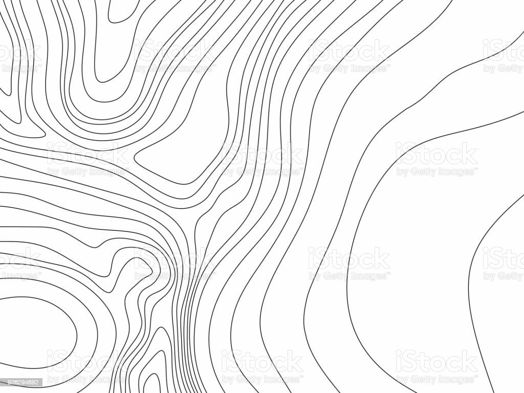 1030x770 Abstract Black And White Topographic Contours Lines Of Mountains Topography Map Art Curve Drawing Vector Illustration Stock Illustration Image Now, Desktop