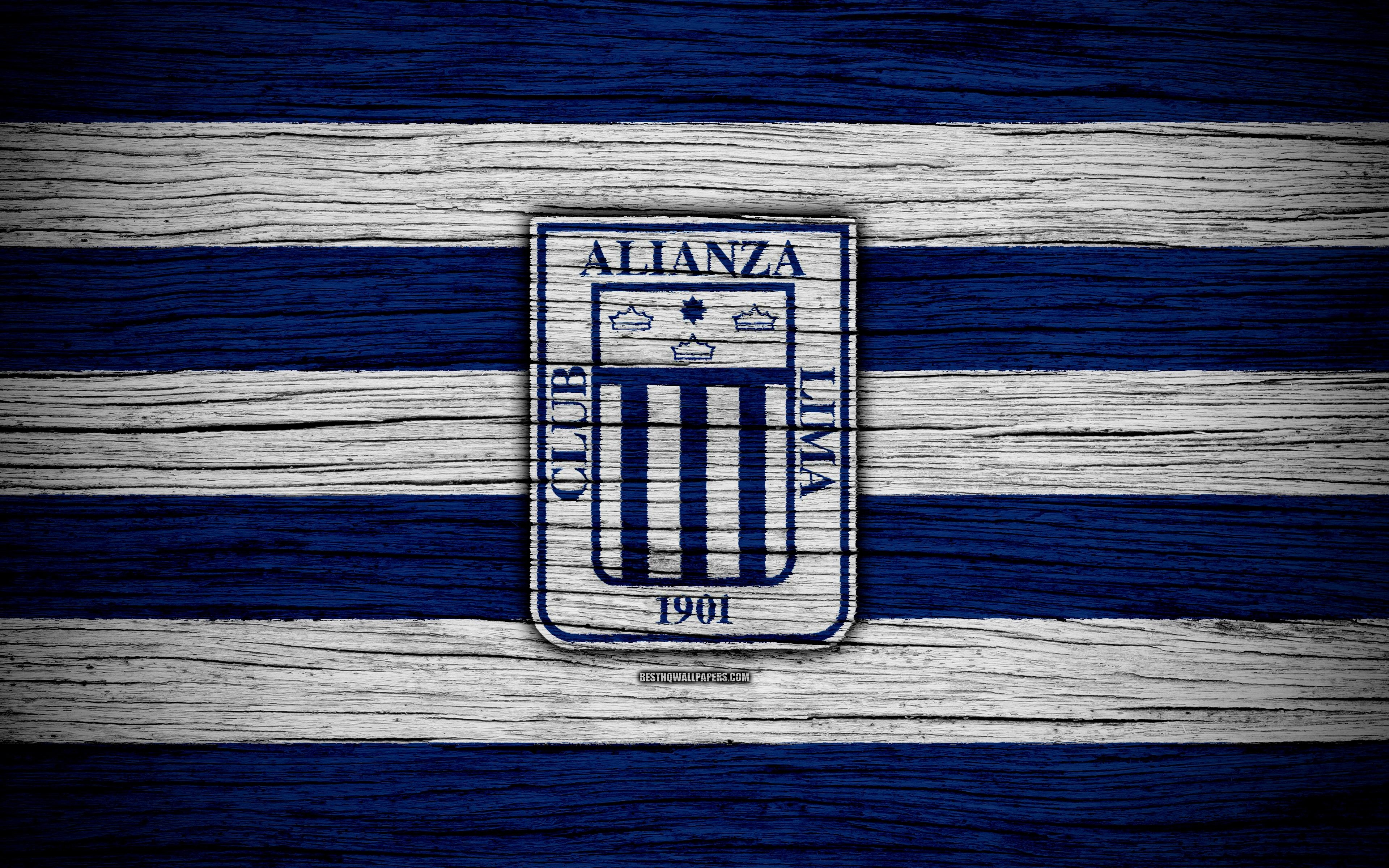 3840x2400 Download wallpaper Alianza Lima FC, 4k, Peruvian Primera Division, Desktop