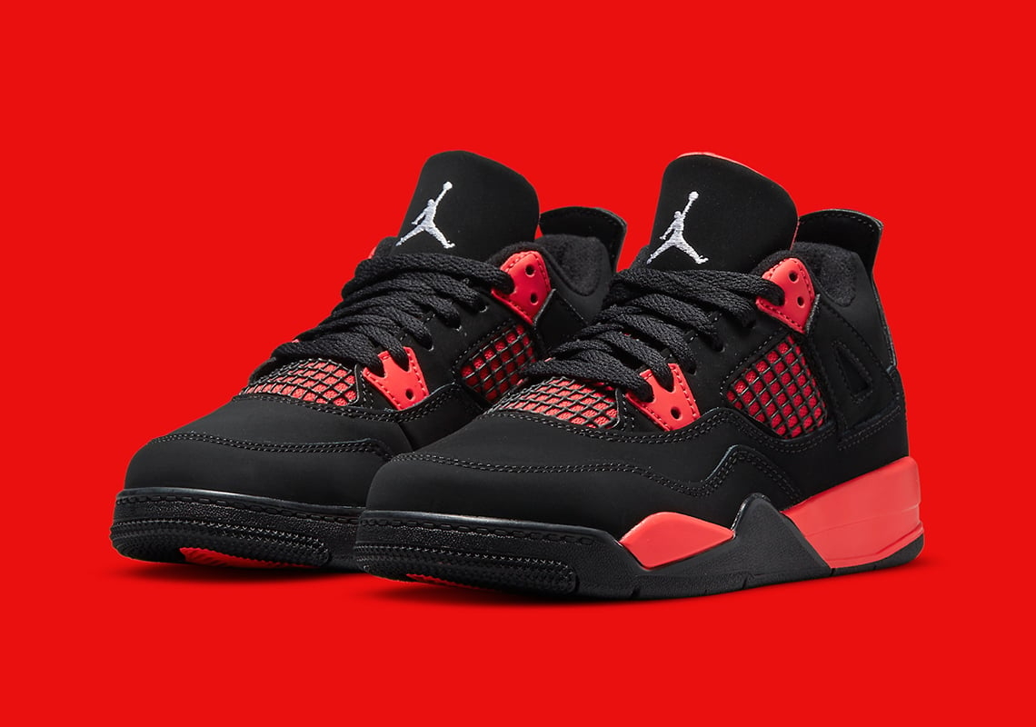 1140x800 Air Jordan 4 Red Thunder 2021 Full Family Sizes, Desktop