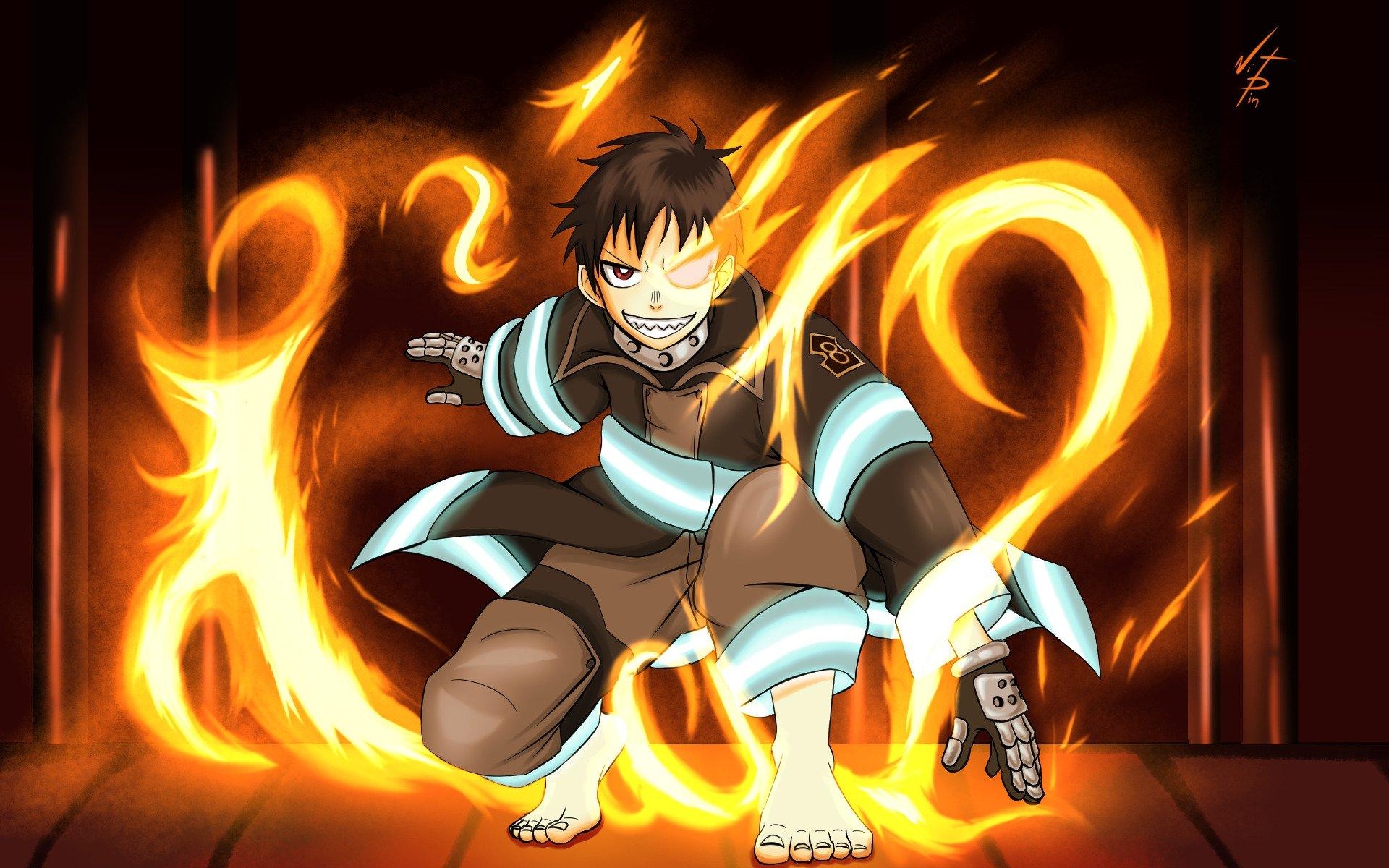 1920x1200 Fire Force Amazing Shinra Background, Desktop