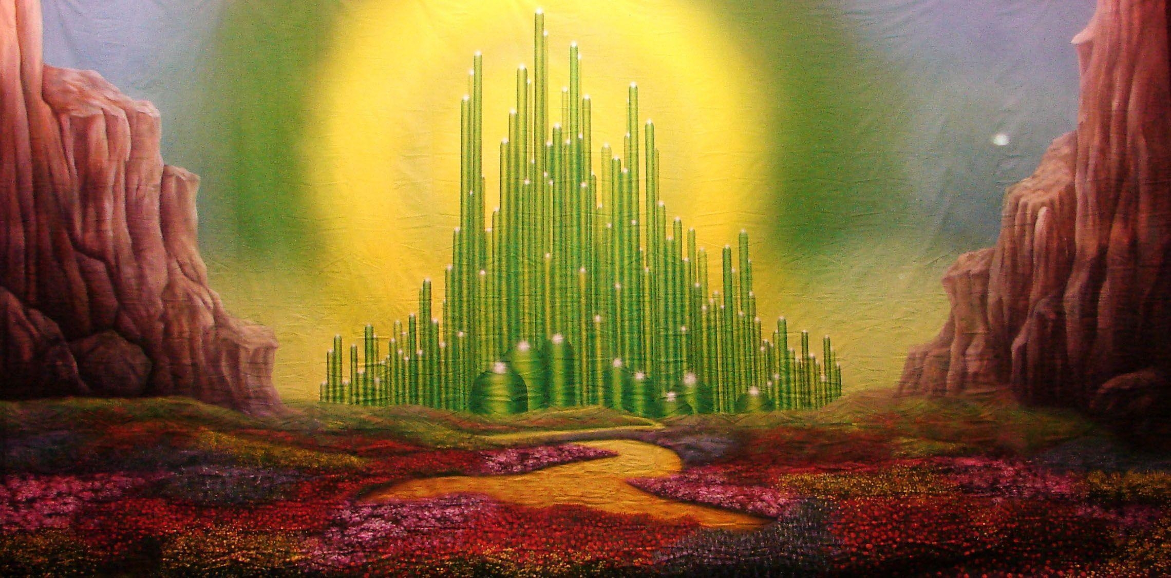 2280x1130 Wizard Of Oz Emerald City Wallpaper, Dual Screen