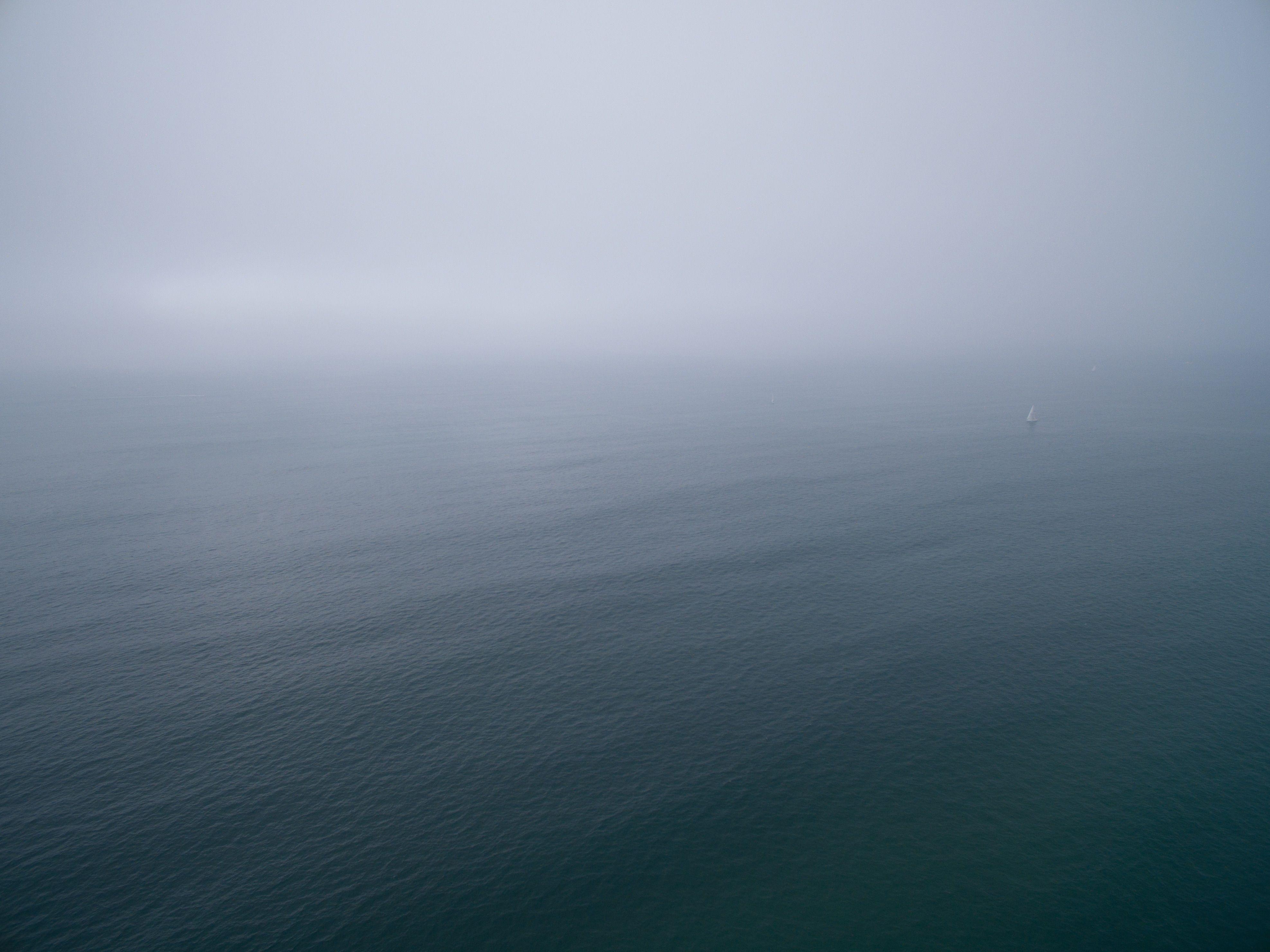 3950x2960 Abstract background fog lake landscape ocean sea sky water, Desktop