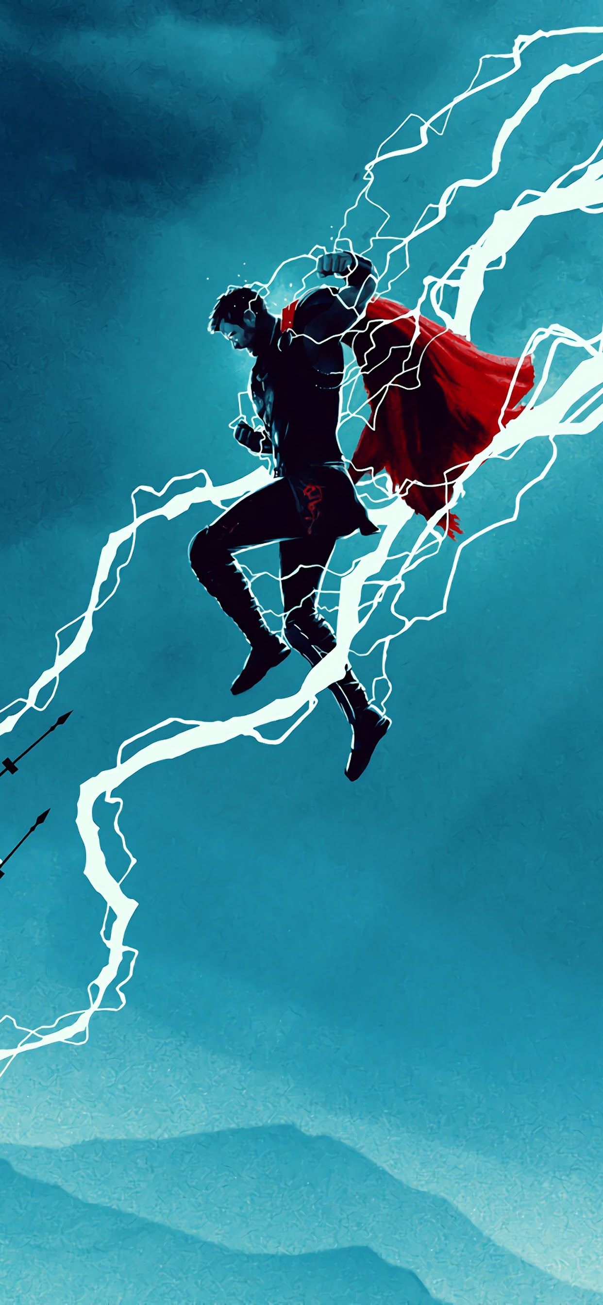 1250x2690 Thor Lightning 4K Wallpaper, Phone