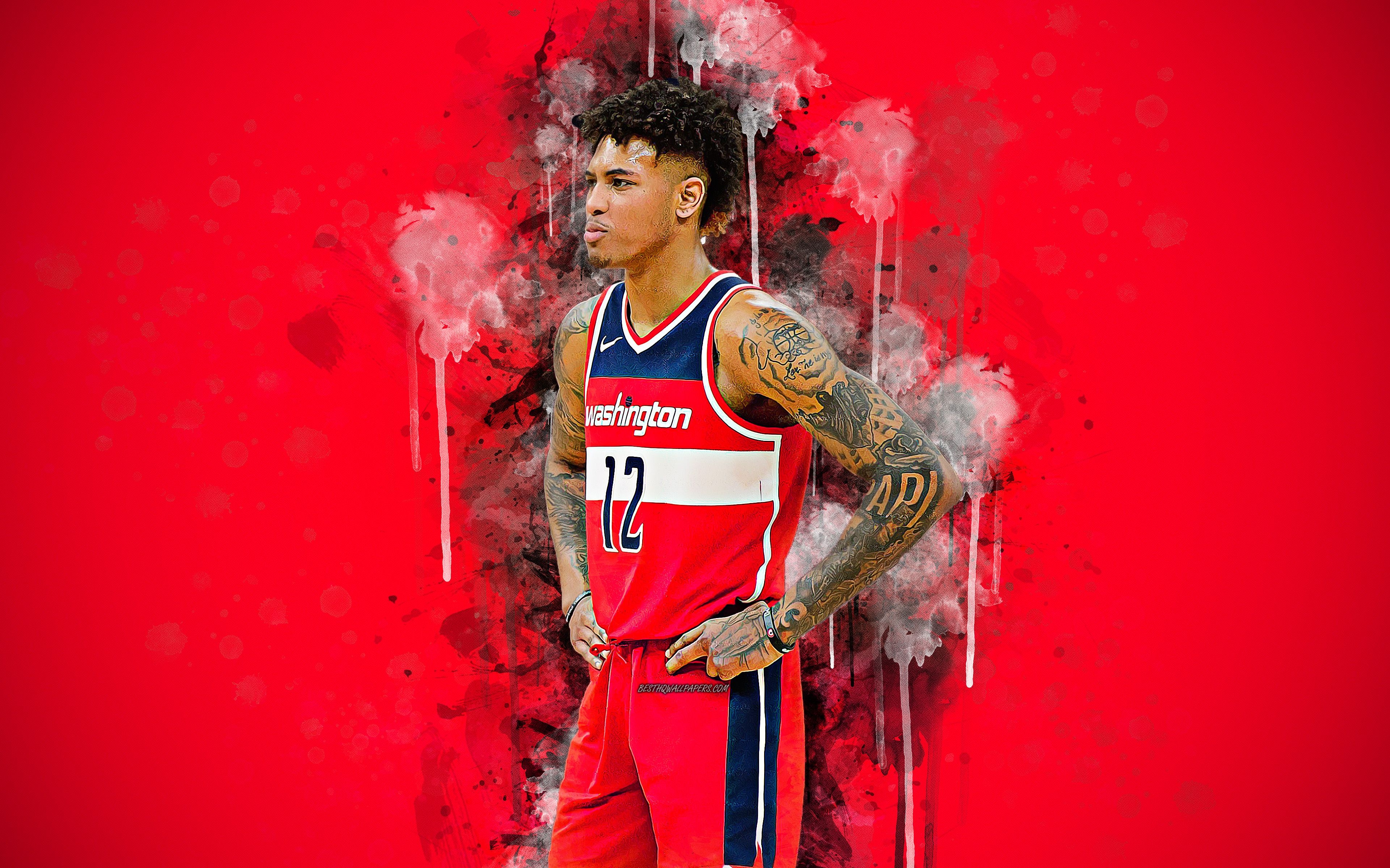 3840x2400 Download wallpaper Kelly Paul Oubre Jr, 4k, art, American, Desktop