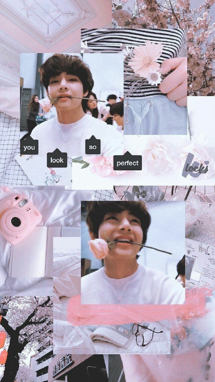 720x1280 kim taehyung, v, moodboard and fluffy, Phone