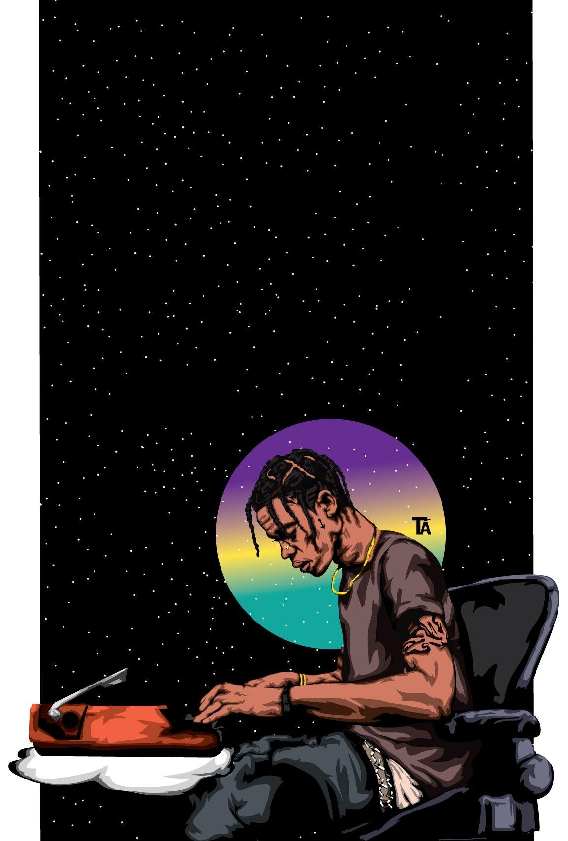 1160x1710 Travis Scott Cartoon Wallpaper Free Travis Scott Cartoon Background, Phone